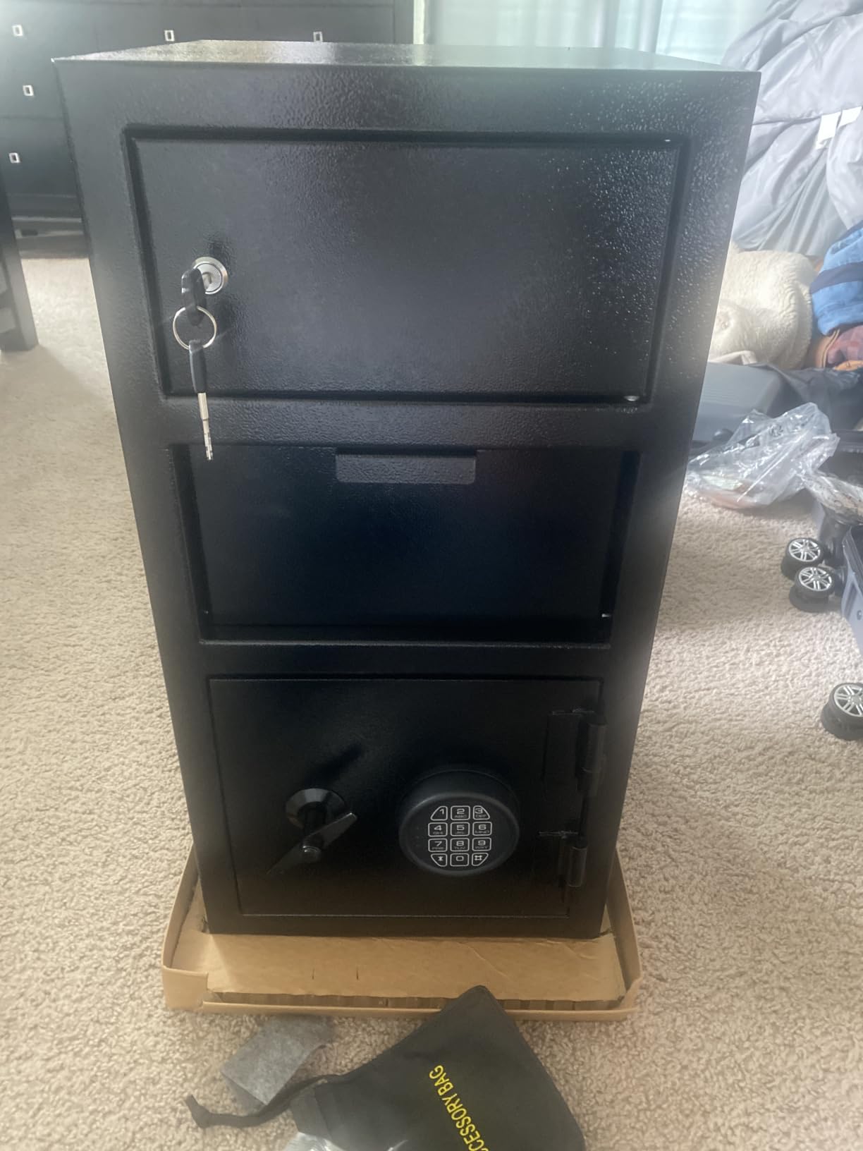 KAER 2.6 Cuft Drop Safe for Business Quick Place Safe with Cash Drop Slot customer photo 2