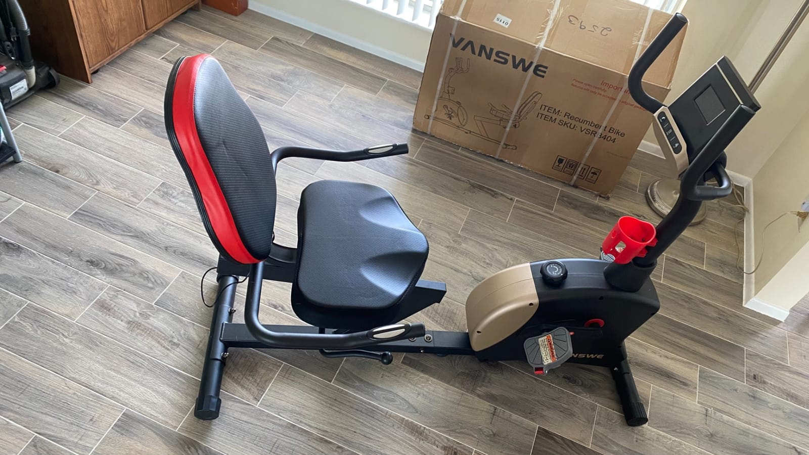 VANSWE Recumbent Exercise Bike for Home Seniors Light Commercial customer photo 2