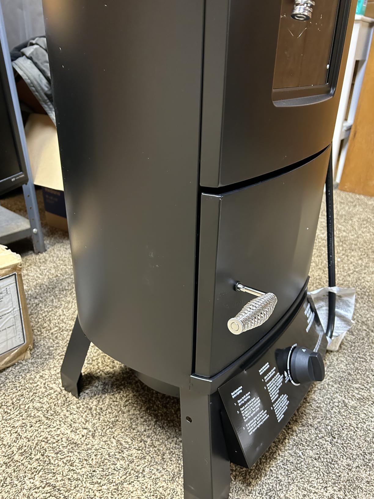 Propane Smoker, Vertical Smoker with Three Removable Shelves,Outdoor Grills & Smokers with Thermometer for BBQ, Backyard,Black… customer photo 1