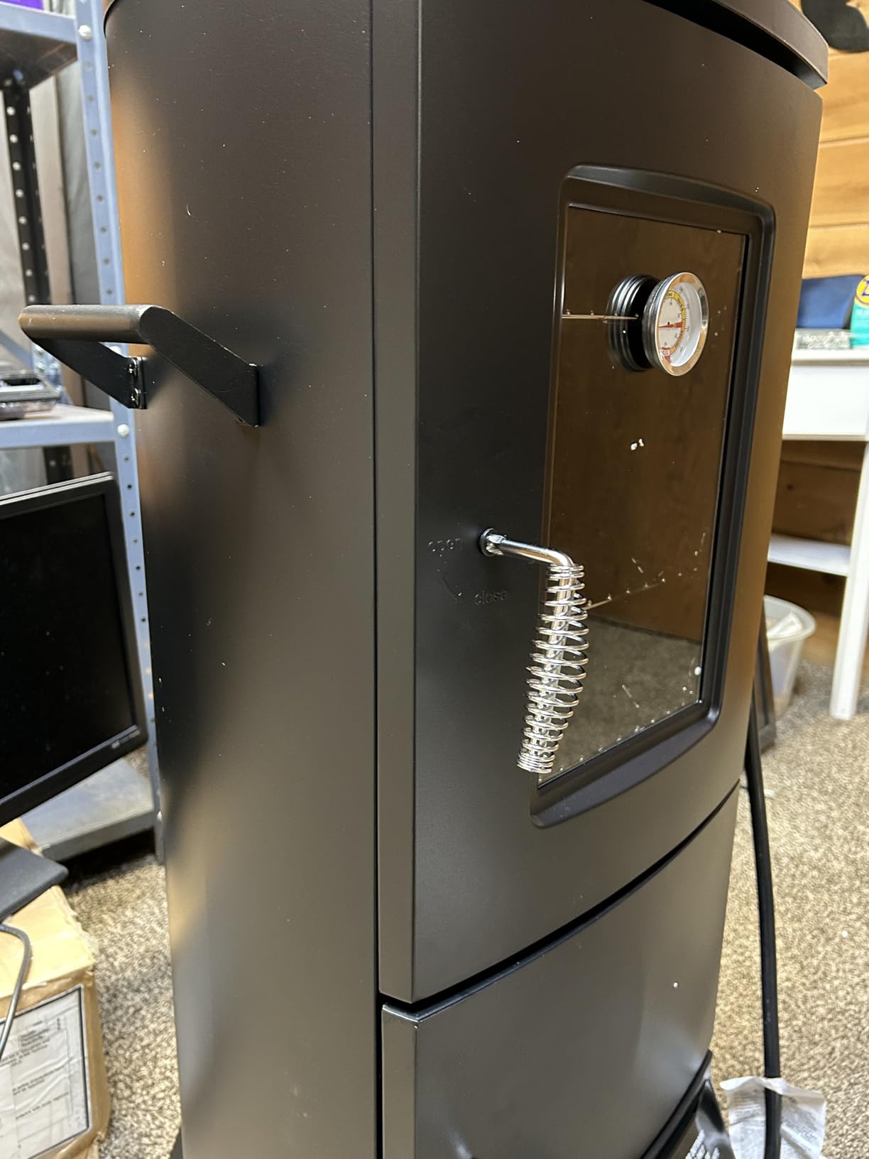 Propane Smoker, Vertical Smoker with Three Removable Shelves,Outdoor Grills & Smokers with Thermometer for BBQ, Backyard,Black… customer photo 2