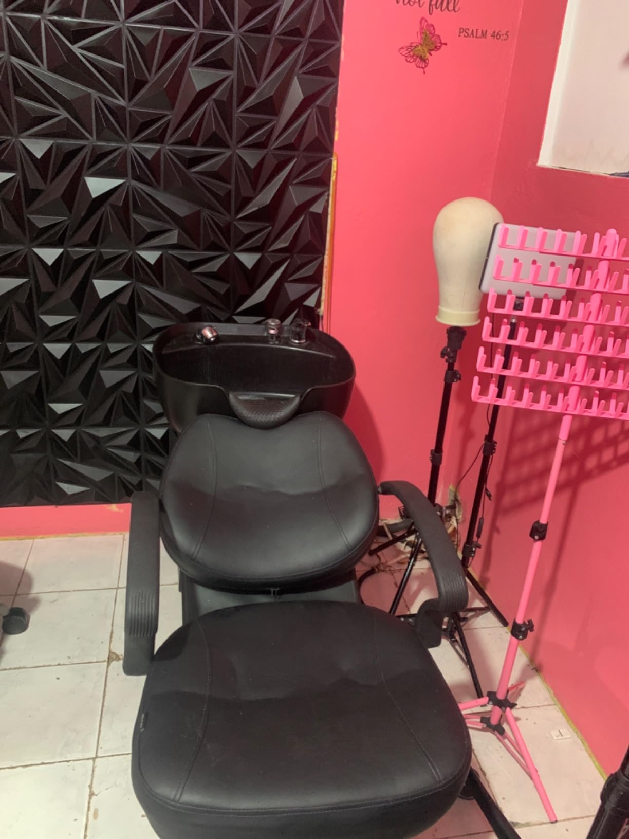 ABS Plastic Shampoo Bowl Chair,Barber Backwash Chair, Hair washing station for Spa Beauty Salon customer photo 1