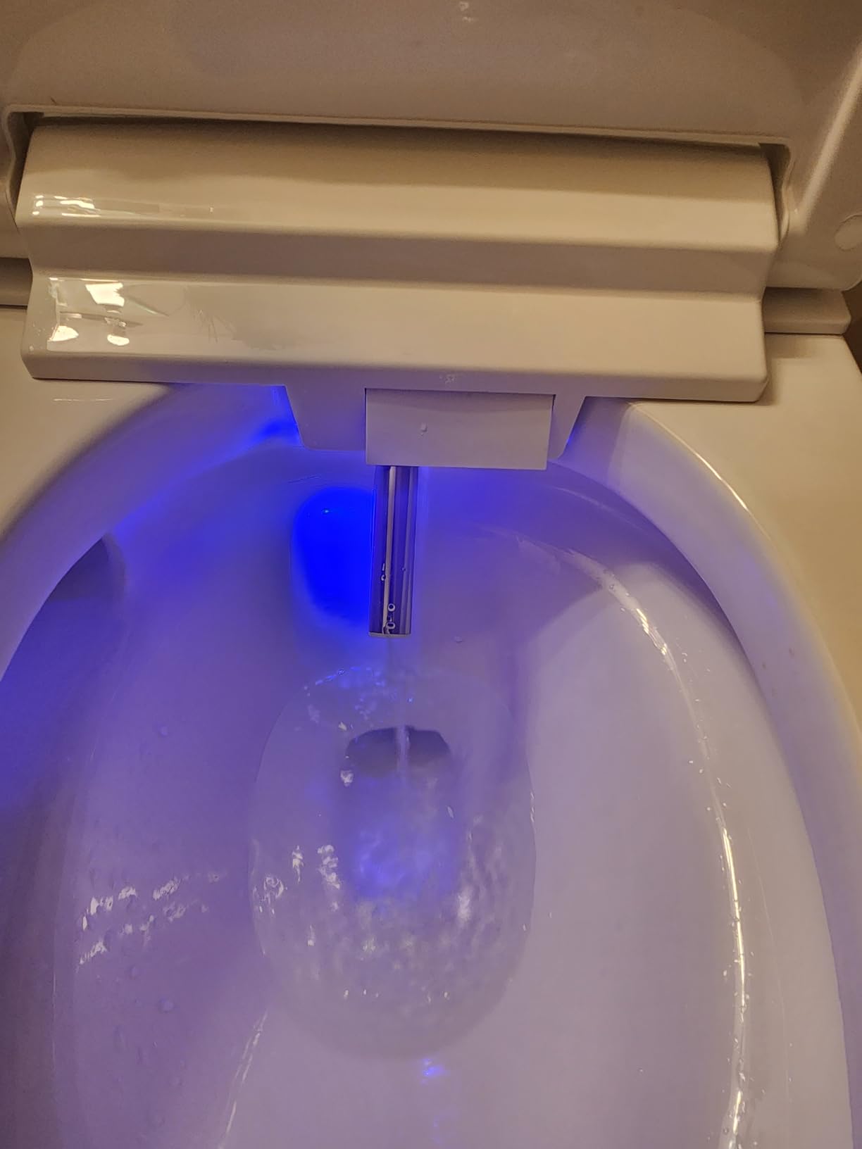 Smart Toilet,One Piece Bidet Toilet for Bathroom with Auto Open & Close Lid and Seat,Warm Water and Dry,Heated Seat,Foot Sensor and Night Light, Auto Flush customer photo 2