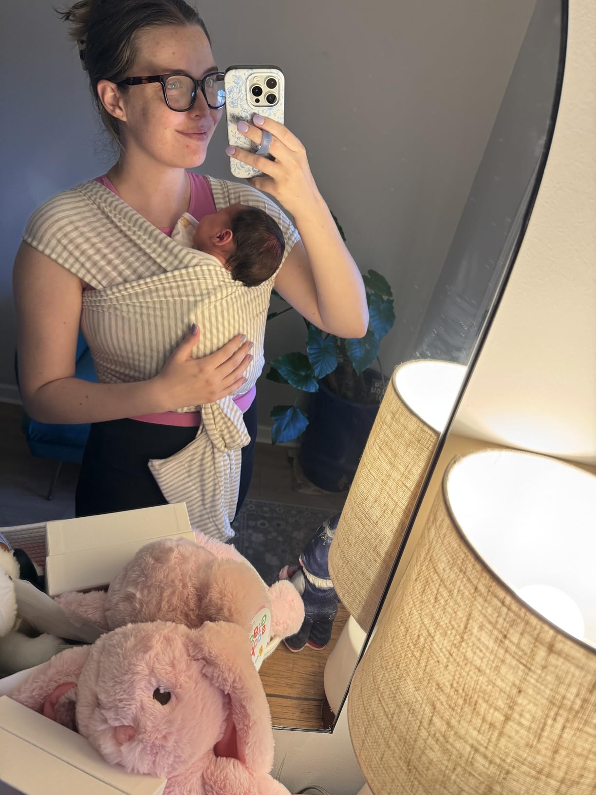 Solly Baby Wrap, Newborn to Toddler Baby Carrier (8-25 Lbs), Spelt customer photo 1