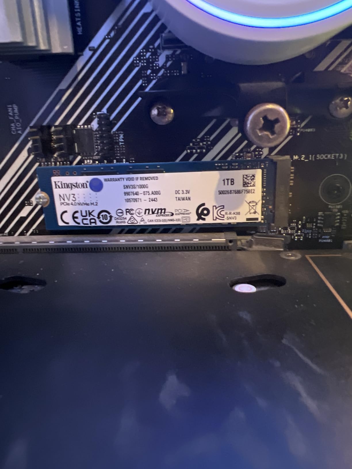 Kingston NV3 2TB M.2 2280 NVMe SSD | PCIe 4.0 Gen 4x4 | Up to 6000 MB/s | SNV3S/2000G customer photo 2