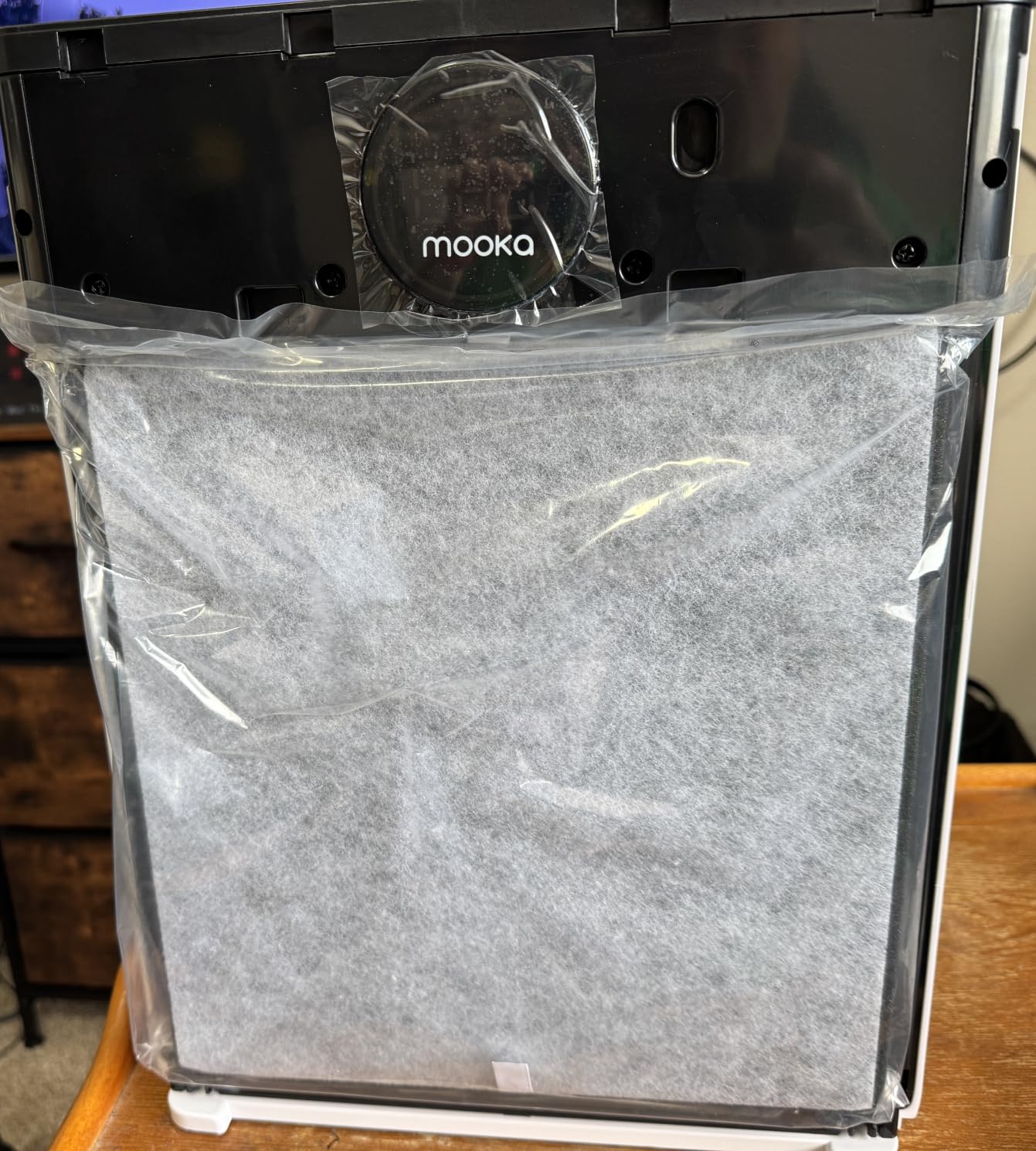 Air Purifiers for Home Large Room up to 2200sq.ft, MOOKA Air purifier for Home Pets with Washable Filter, PM 2.5 Display Air Quality Sensor Air Cleaner for Bedroom, Dorm room, Pets, Office PR1 (White) customer photo 1