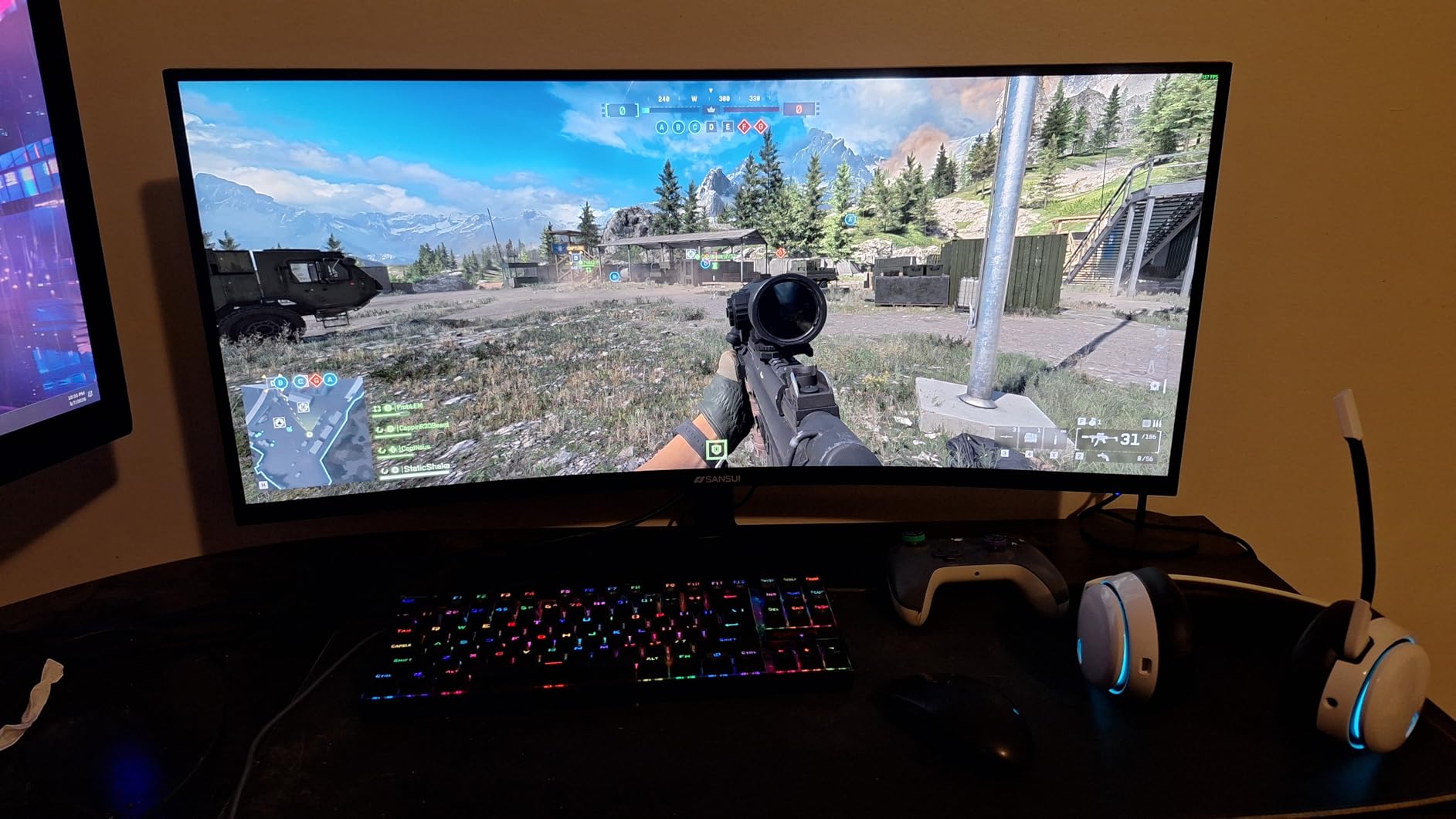SANSUI 32 Inch Curved 240Hz Gaming Monitor High Refresh Rate, FHD 1080P customer photo 2