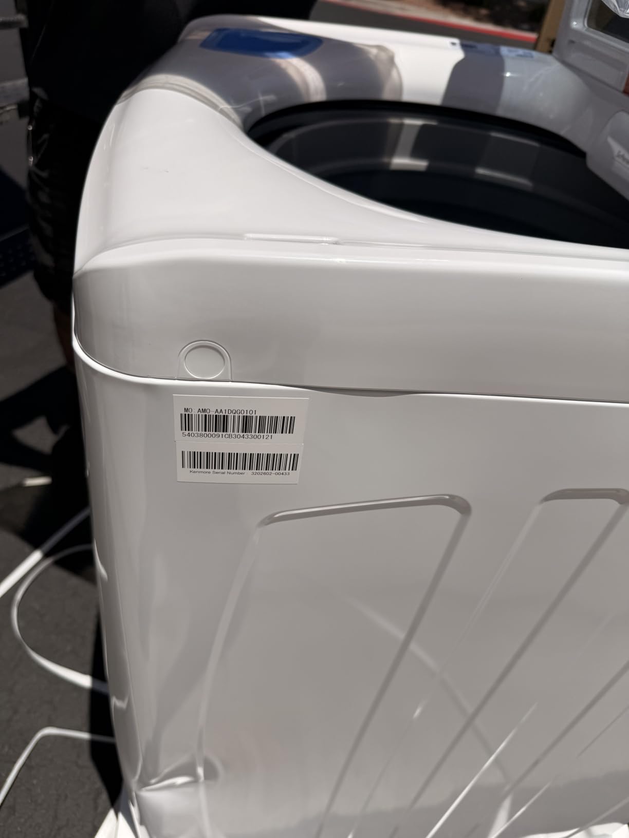 Kenmore 4.5 cu. ft. Top Load Washer with Triple Action Impeller - White customer photo 1