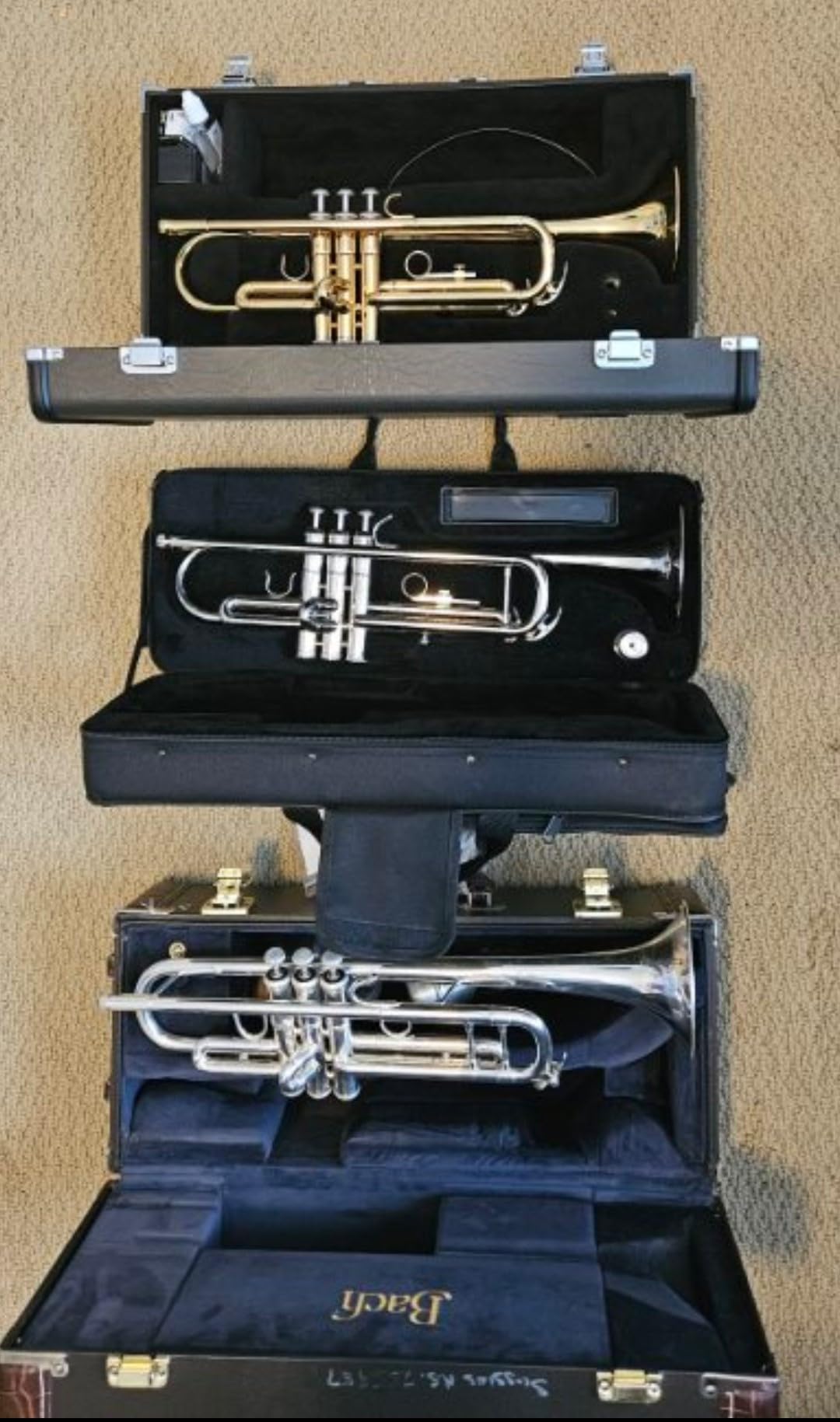 CAHAYA Bb Trumpet Instrument Brass Student Trumpet Trompeta Set Gold customer photo 1