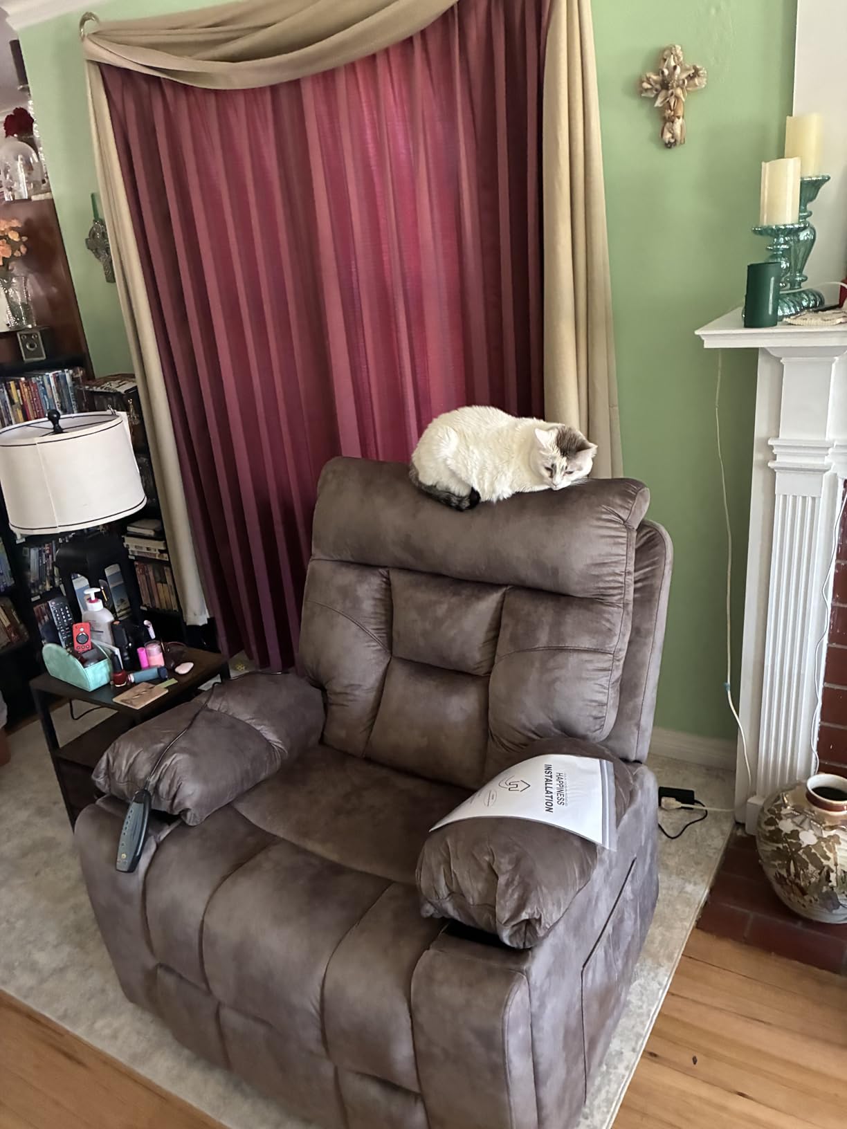 CANMOV Power Lift Recliner Chair with Massage & Heat for Big & Tall, Grey customer photo 2