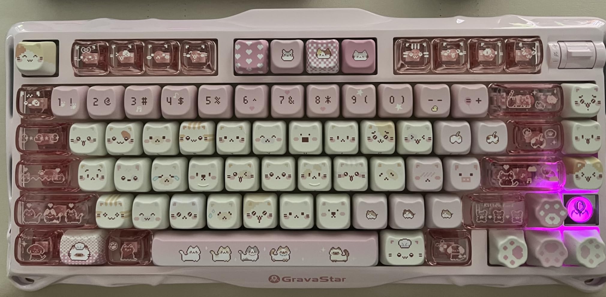 GravaStar Mercury K1 75% Wireless Mechanical Gaming Keyboard RGB Backlit customer photo 1