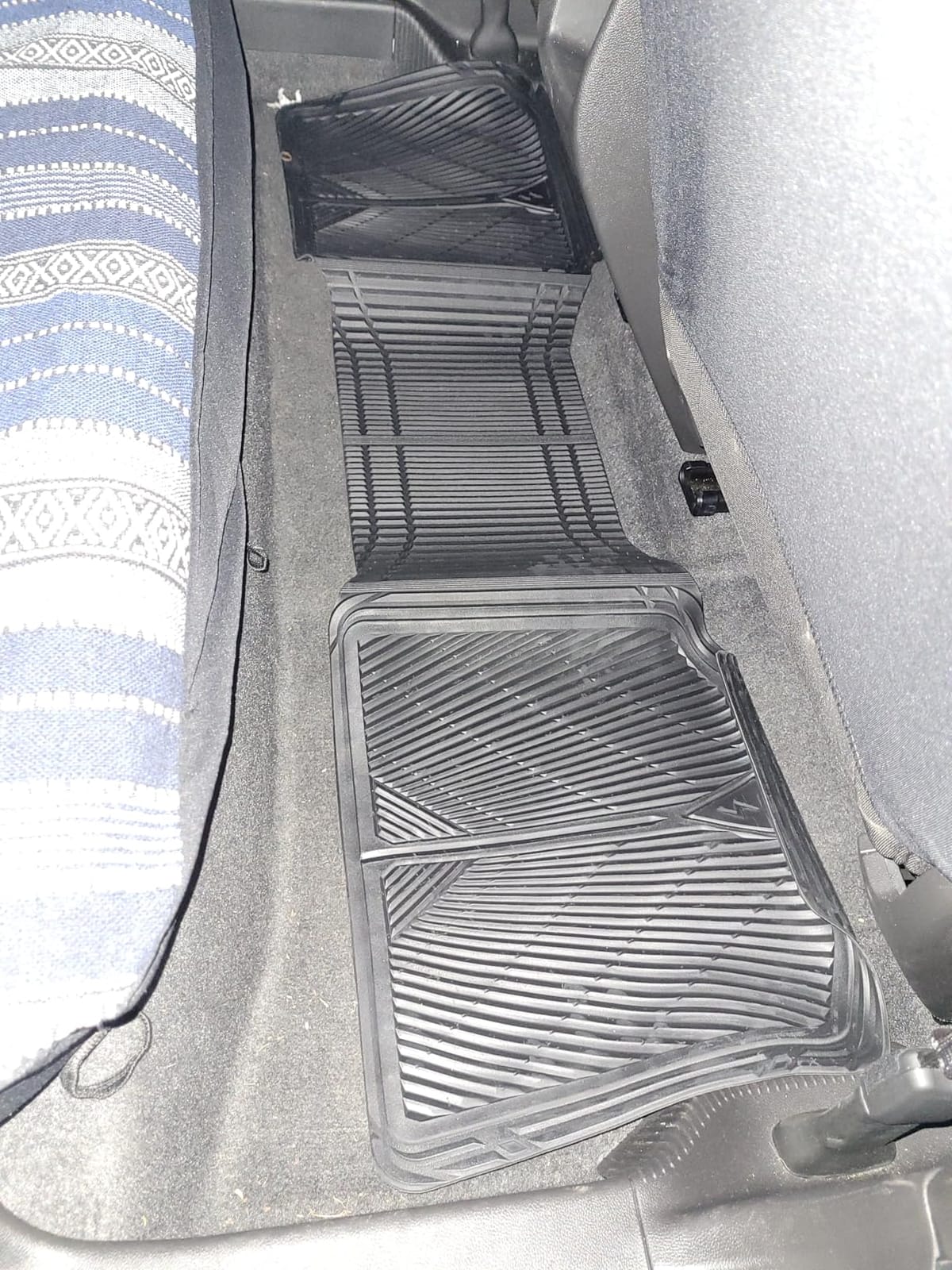 CAR PASS Rubber Floor Mats, All Weather Waterproof Trim-to-Fit Automotive Mats for Cars Trucks SUV, Anti-Slip Easy Clean, Heavy Duty Full Set 3-Piece, All Black customer photo 2