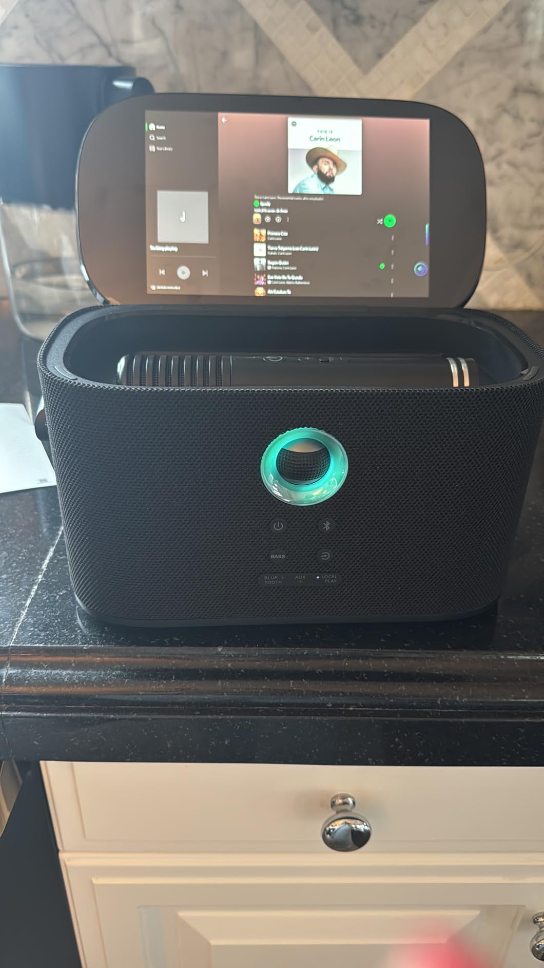 Ikarao Portable Karaoke Machine for Adults, Built-in Lyrics Display and Screen, 2 Self-Charging Wireless Microphones, Karaoke App, 140W Speaker, Connects to TV for Home Party Birthday Outdoor Camping customer photo 1