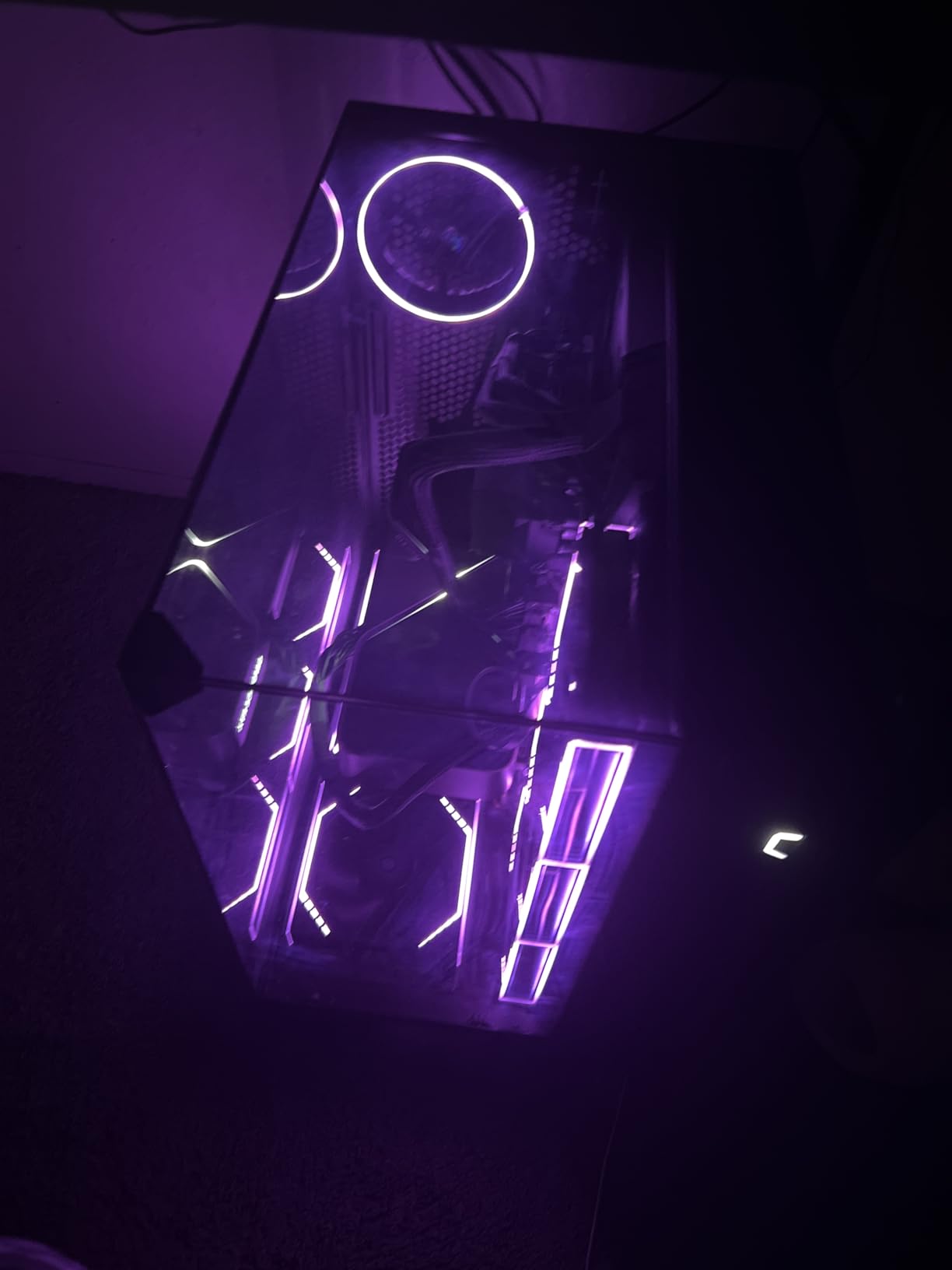 Lian Li O11 Vision Compact ATX Mid Tower Case-Back Connect-Black-O11VPX customer photo 2
