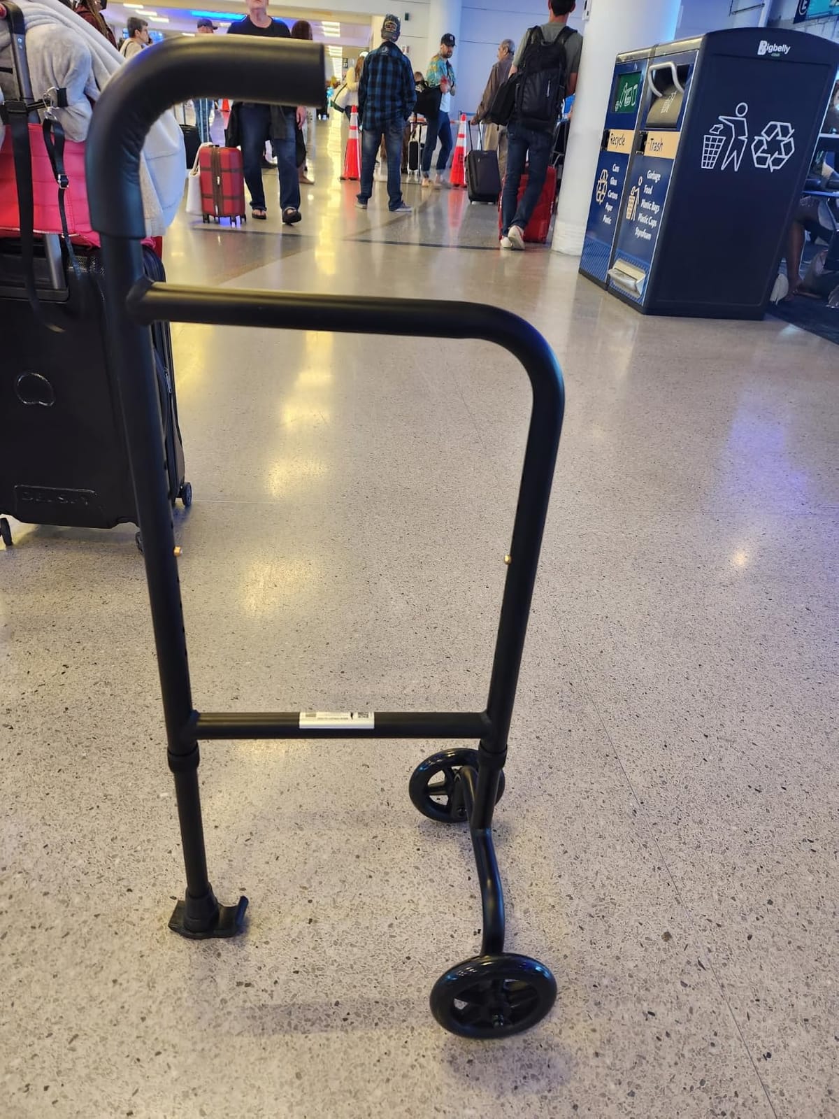 Rock Steady Rolling Side Walker. Physical Therapist Love it! No Lifting Providing Effortless Mobility with Stability. Light Weight & Compact, Ideal for Indoor and Outdoor Use. Great Maneuverability. customer photo 1