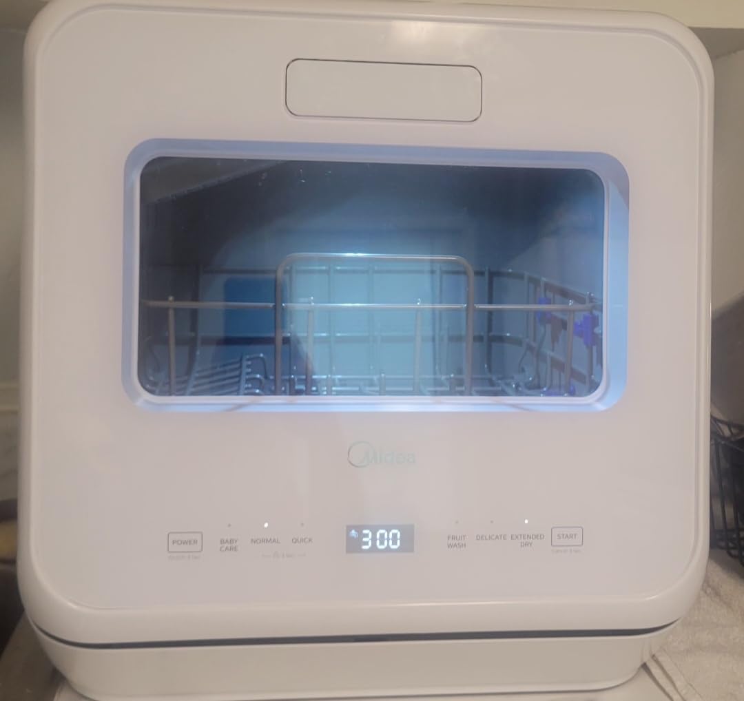 Midea Countertop Dishwasher with 1.32Gal Tank, Baby Care, 5+1 Programs | Portable Dishwasher with No Hookup Needed, High-Temp Drying, Compact & Quiet, Perfect for Apartments, Dorms& RVs customer photo 1