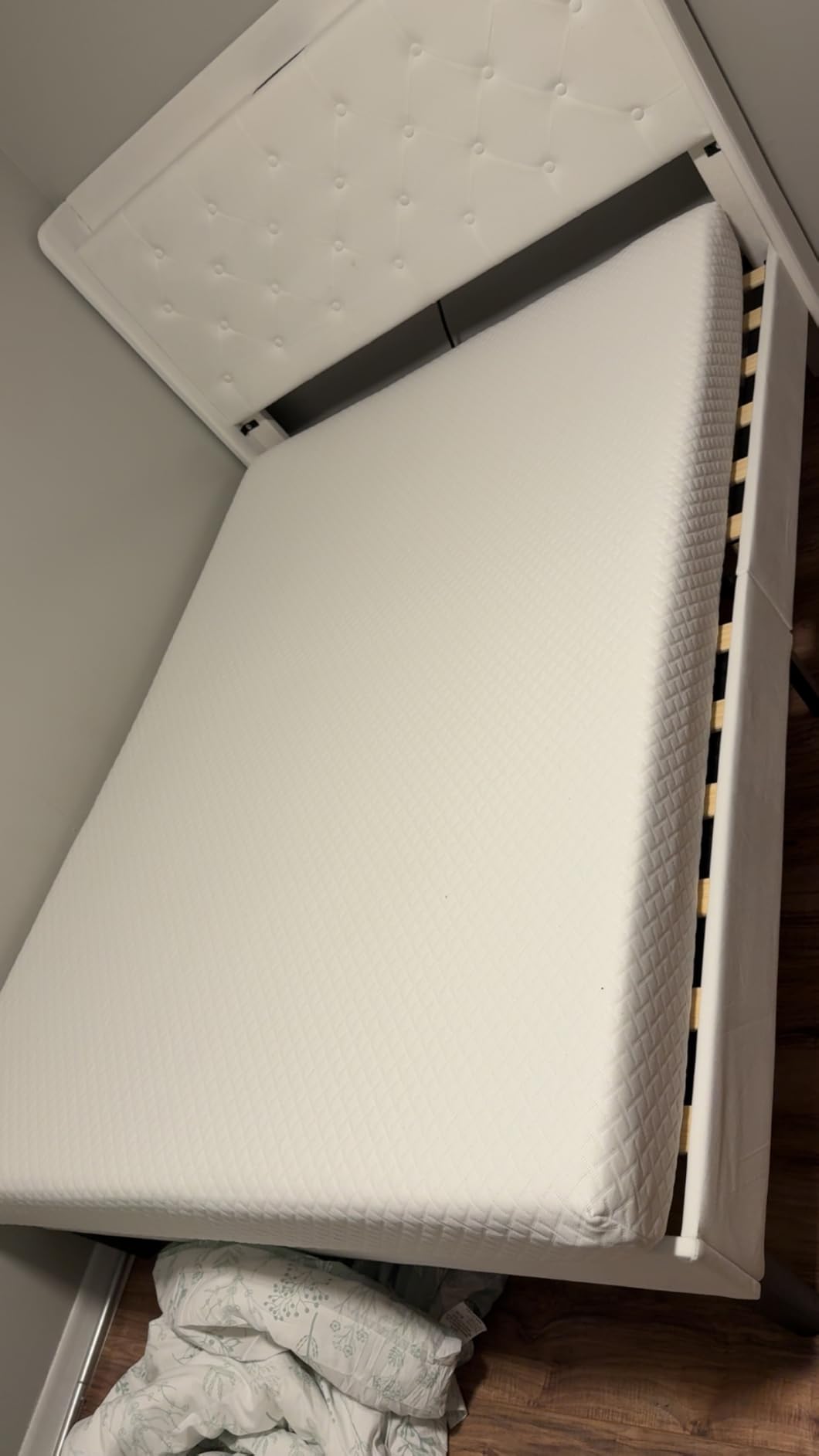 EGOHOME 8 Inch Queen Mattress, Memory Foam Mattress in a Box with Cooling Green Tea Gel, Relieve Pressure with Medium Firm Support, CertiPUR-US Certified, 80''L x 60''W, White customer photo 2
