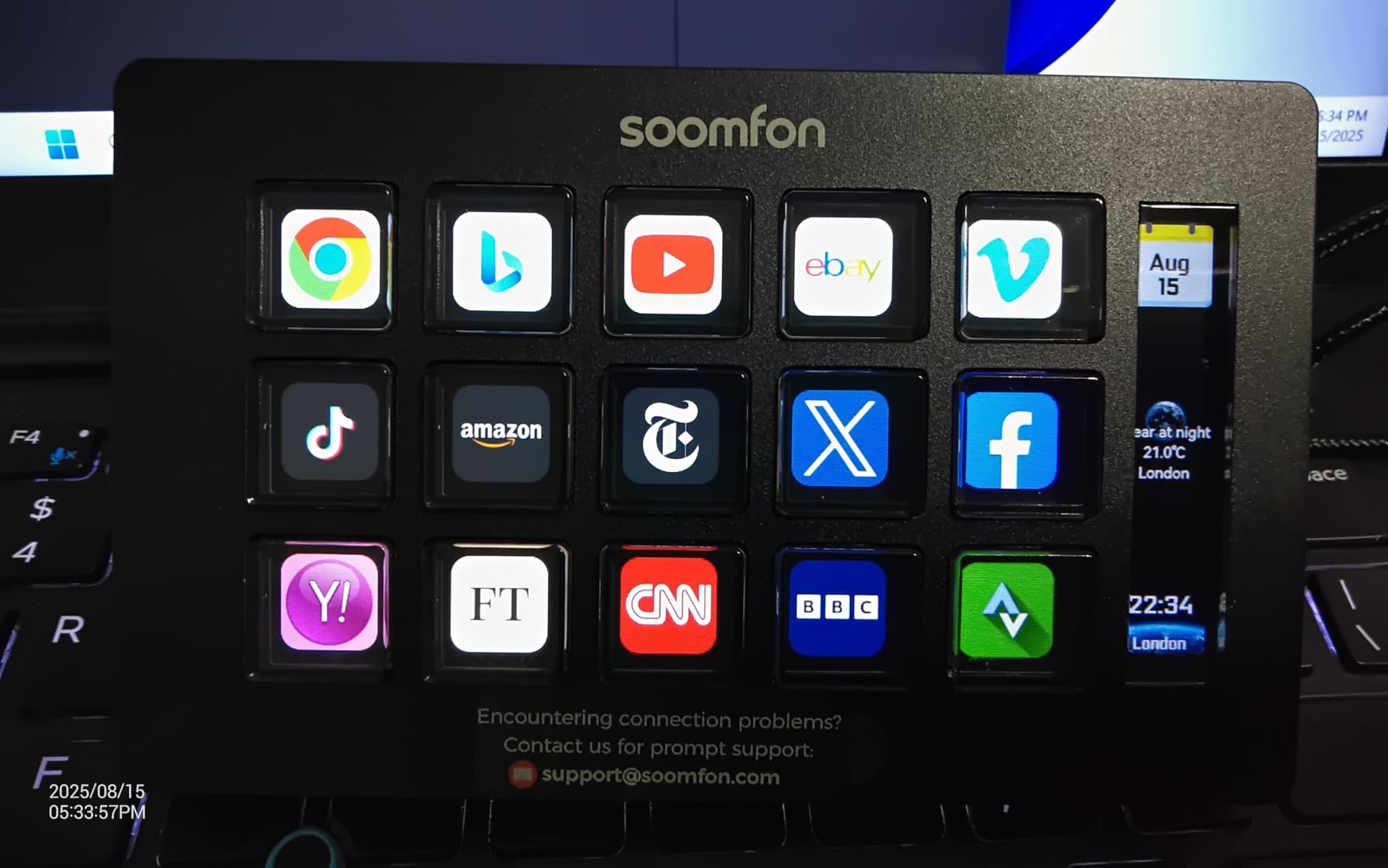 SOOMFON Stream Controller Studio Control Deck 15 Macro Keys and Dashboard customer photo 2