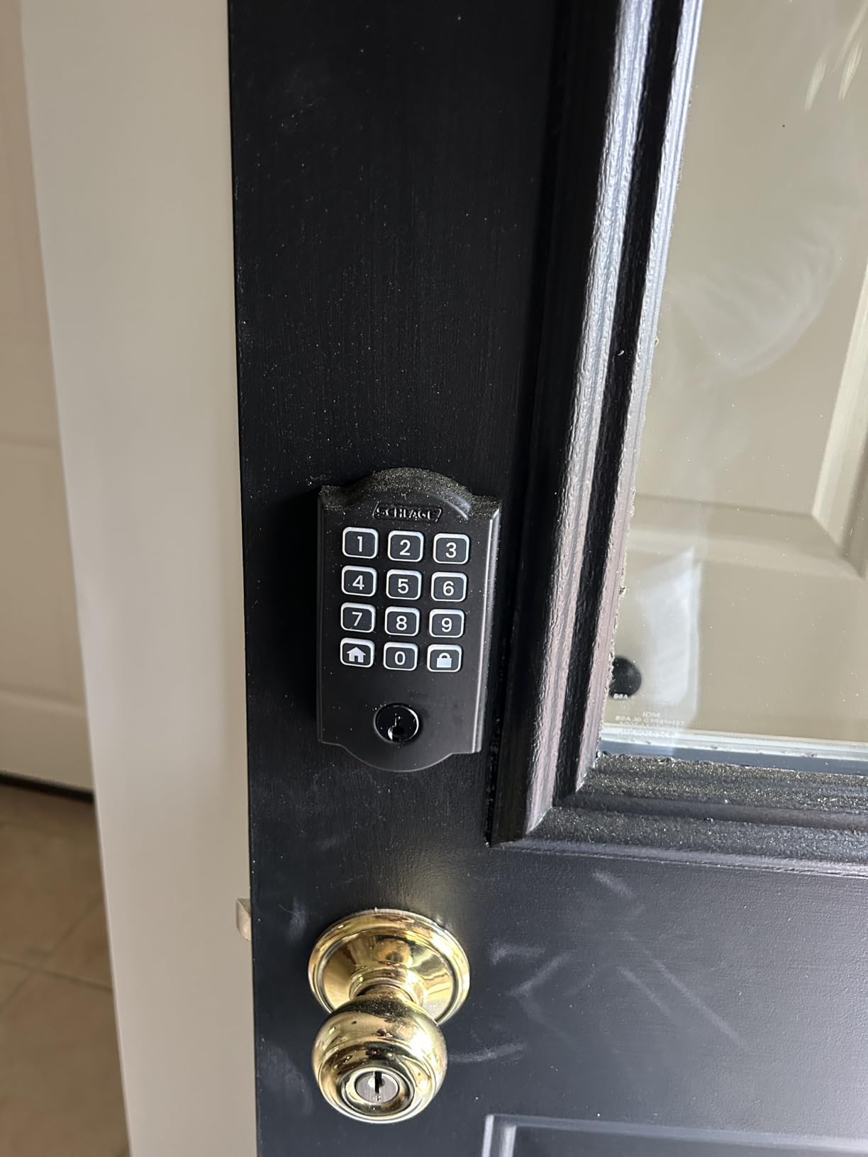 Schlage Arrive Smart WiFi Deadbolt Lock with Camelot Trim, Satin Nickel customer photo 1