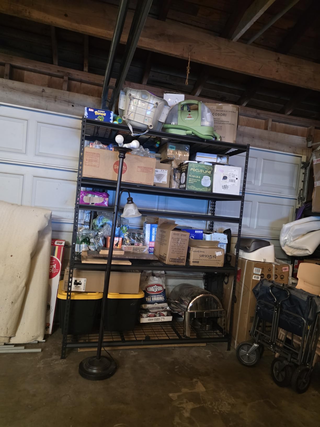 VEVOR Storage Shelves, 3000 lbs, 5 Tier, 24 x 48 x 72 inch Metal Rack Set customer photo 1
