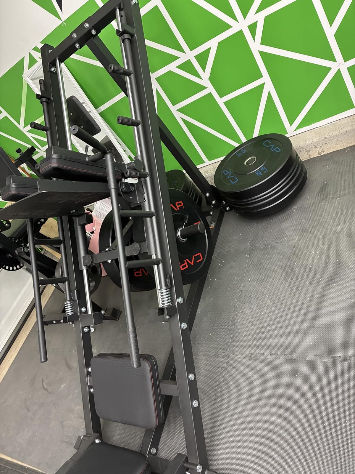 Mdeam Leg Press Hack Squat Machine,Leg Press Machine with Linear Bearing customer photo 2