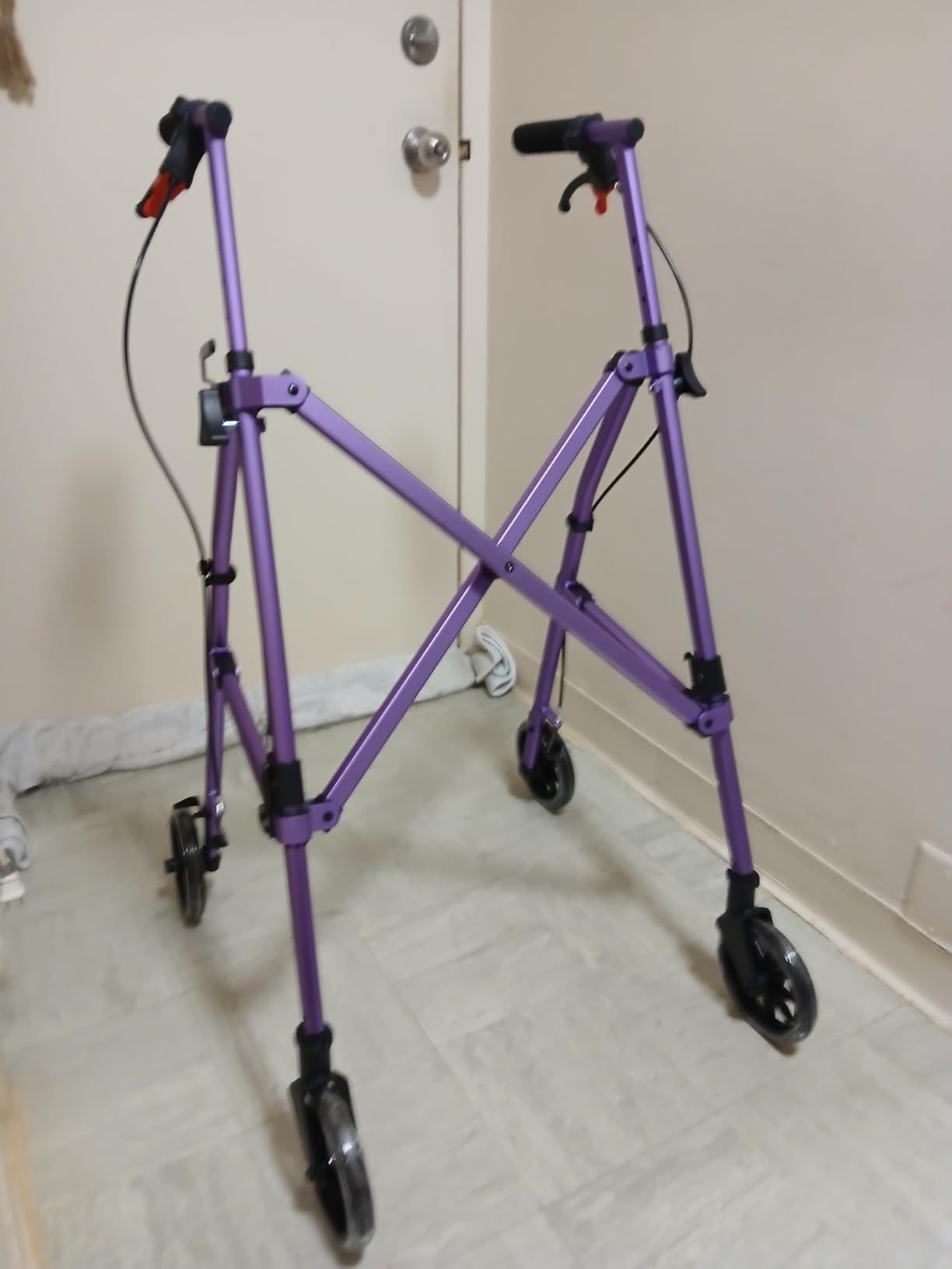 Vive Mobility Lightweight Walker for Seniors - Narrow, Folding Walker customer photo 1