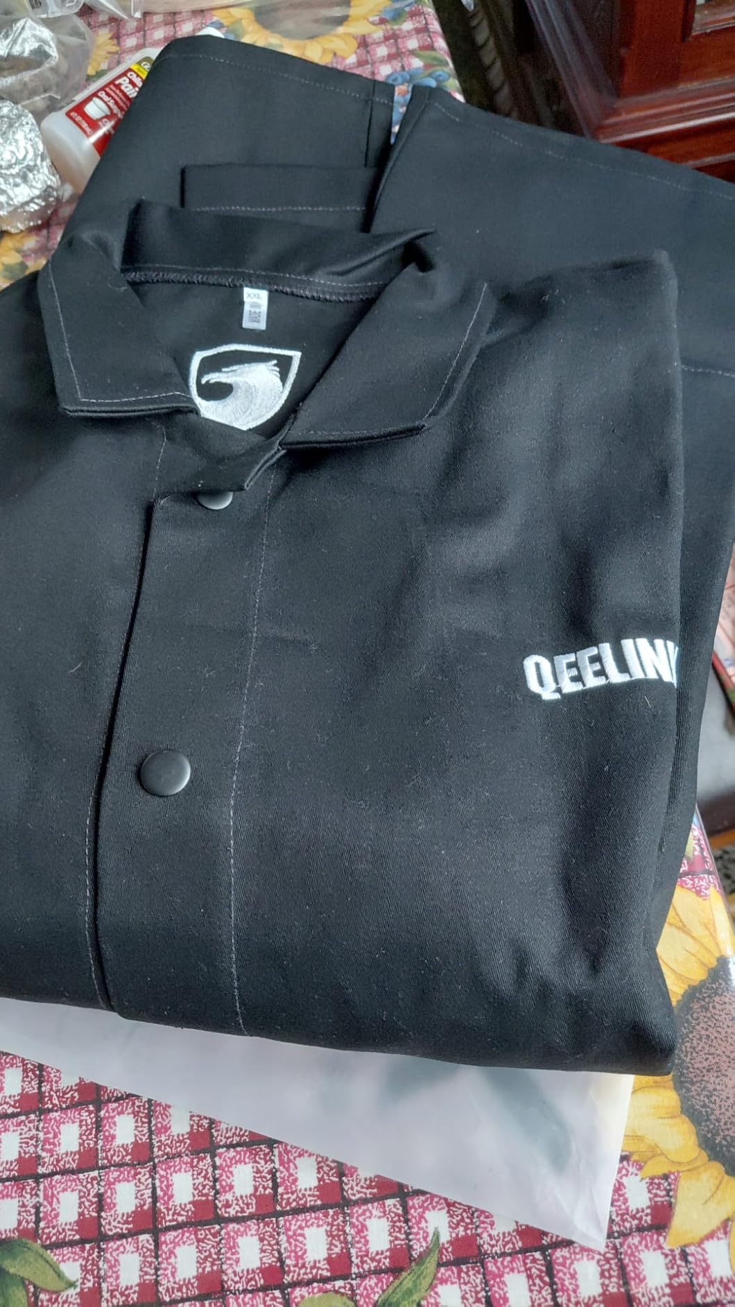 QeeLink Welding Jacket - Flame Resistant Cotton Clothes for Men & Women customer photo 2