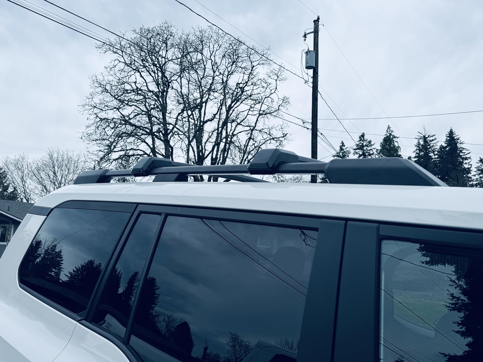 4Pcs Roof Rack Side Rails + Cross Bars for 2024 2025 2026 Toyota Land Cruiser Prado J250 LC250 Black customer photo 1