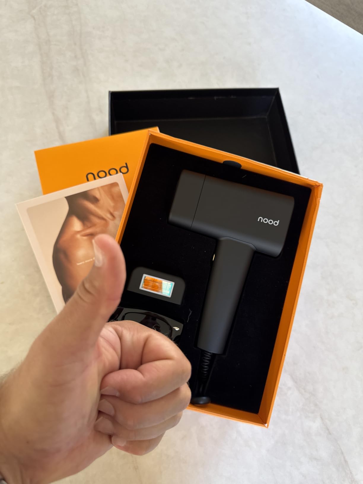 Nood™ Flasher Pro | IPL Laser Hair Removal Device, Forbes Best Product 2026 | Clinical-Grade Permanent Results At Home, CryoSoothe Tech with 5 Power Settings, Pain-Free 10 Min Sessions, Works Everywhere customer photo 1