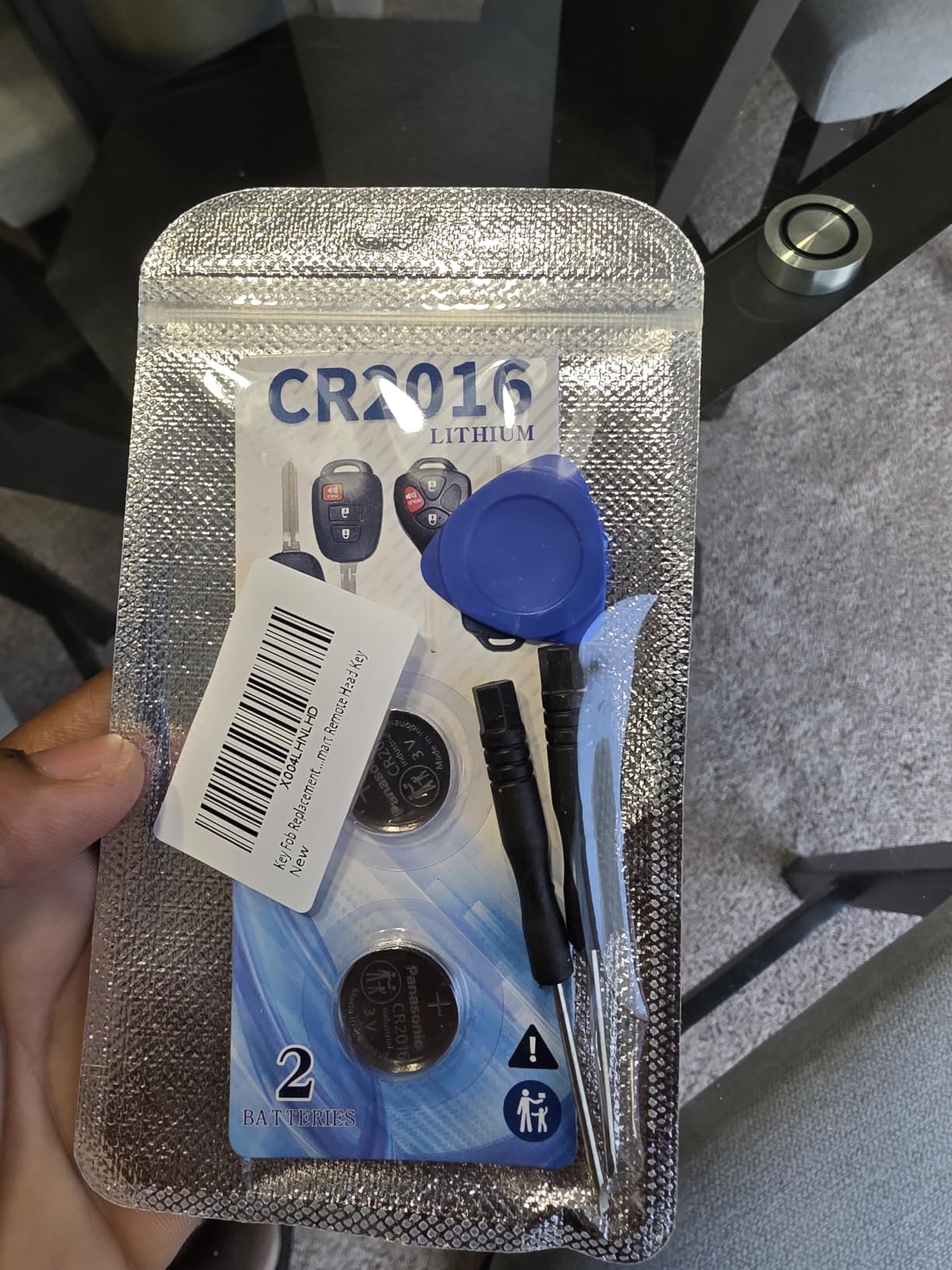 Key Fob Replacement Batteries for Toyota Heads Key OEM CR2016 (2 Pack) customer photo 1