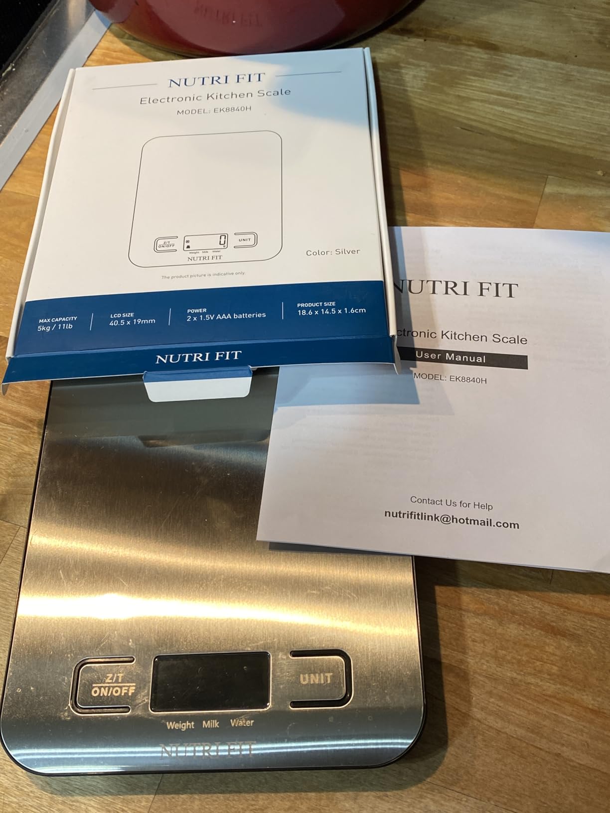 NUTRI FIT Food Scale Kitchen Scales Digital Weight Grams Oz for Weight Loss customer photo 2