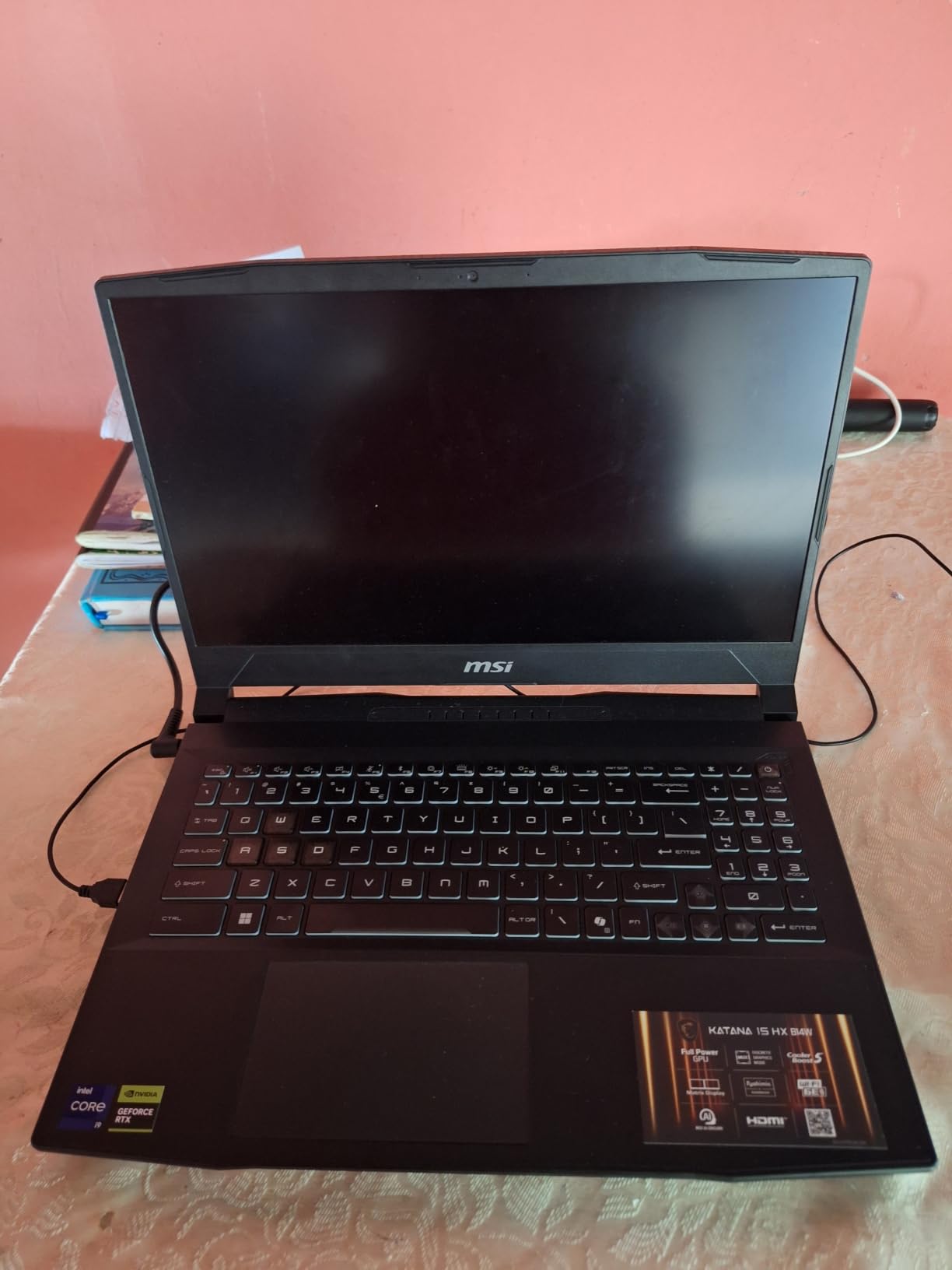 msi Katana 15 HX 15.6” 165Hz QHD+ Gaming Laptop: Intel Core i9-14900HX, NVIDIA Geforce RTX 5070, 32GB DDR5, 1TB NVMe SSD, RGB Keyboard, Win 11 Home: Black B14WGK-016US customer photo 2