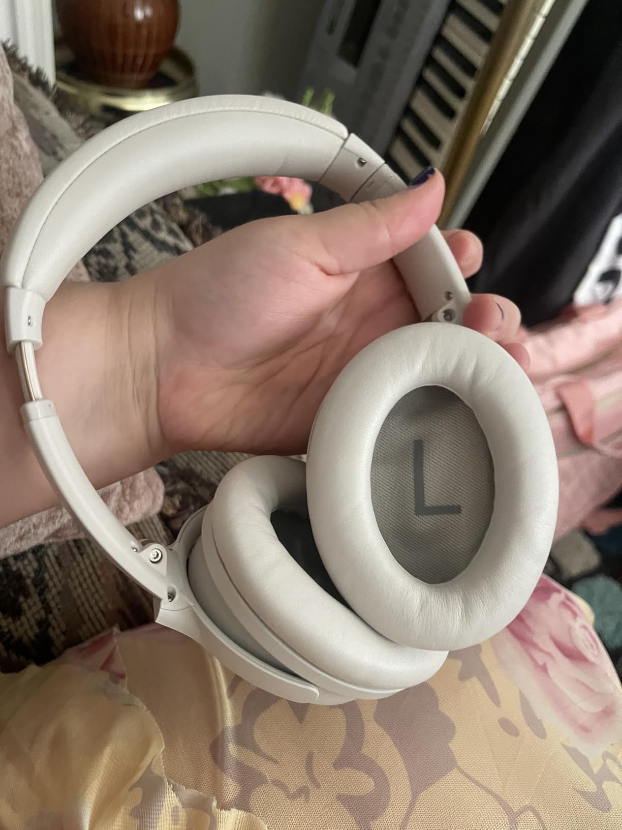 Bose QuietComfort Headphones - Wireless Bluetooth Headphones, Active Over Ear Noise Cancelling and Mic, USB-C Charging, Deep Bass, Up to 24 Hours of Playtime, Twilight Blue - Limited Edition Color customer photo 2