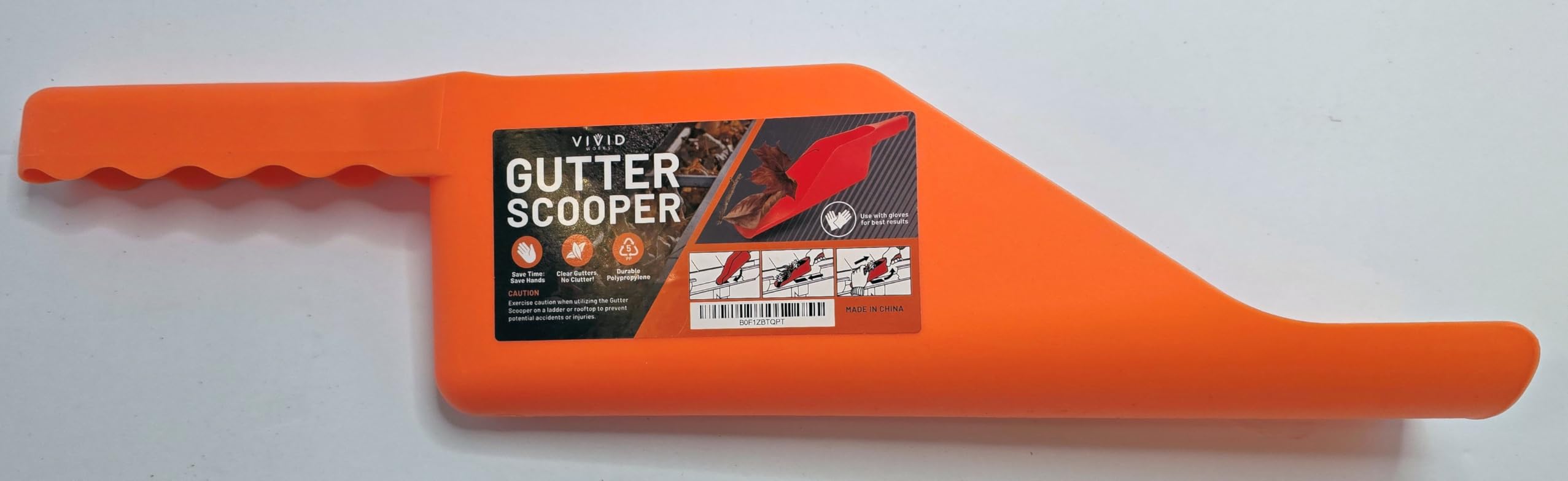 Gutter Scoop Cleaning Tools - Easy Removal of Leaves and Dirt - Deep Curved Gutter Scooper Shovel for Leaves & Debris, High-Impact Polypropylene, Ergonomic Handle, Fits Most Rain Gutters customer photo 2