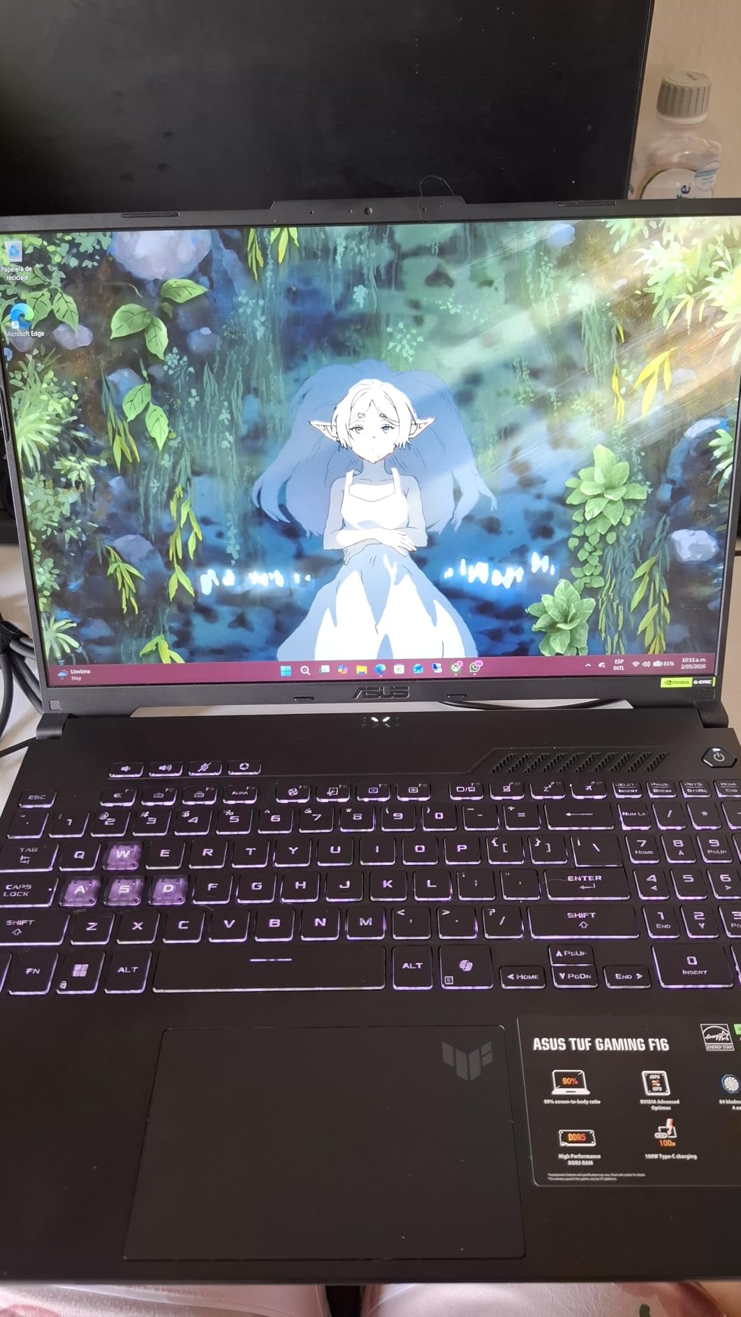 ASUS TUF Gaming F16 Gaming Laptop, 16” FHD+ 144Hz IPS-Level 16:10 Display, Intel® Core™ 5 210H, NVIDIA® GeForce RTX™ 4050, 16GB DDR5, 512GB PCIe Gen4 SSD, Wi-Fi 6, Win11 Home, FX607VU-SS53 customer photo 1