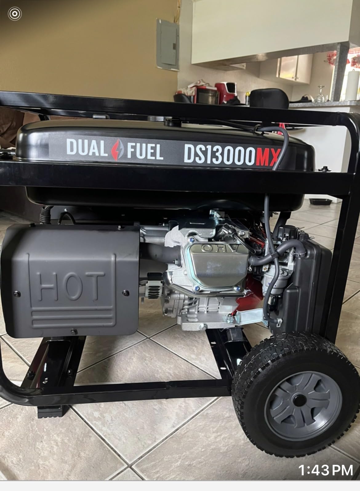 DuroStar DS13000MXT 13,000-Watt 500cc Tri Fuel Portable Generator - Gas, Propane & Natural Gas, Remote Electric Start, Whole Home Power Backup, Transfer Switch Ready, RV & Emergency Ready customer photo 1