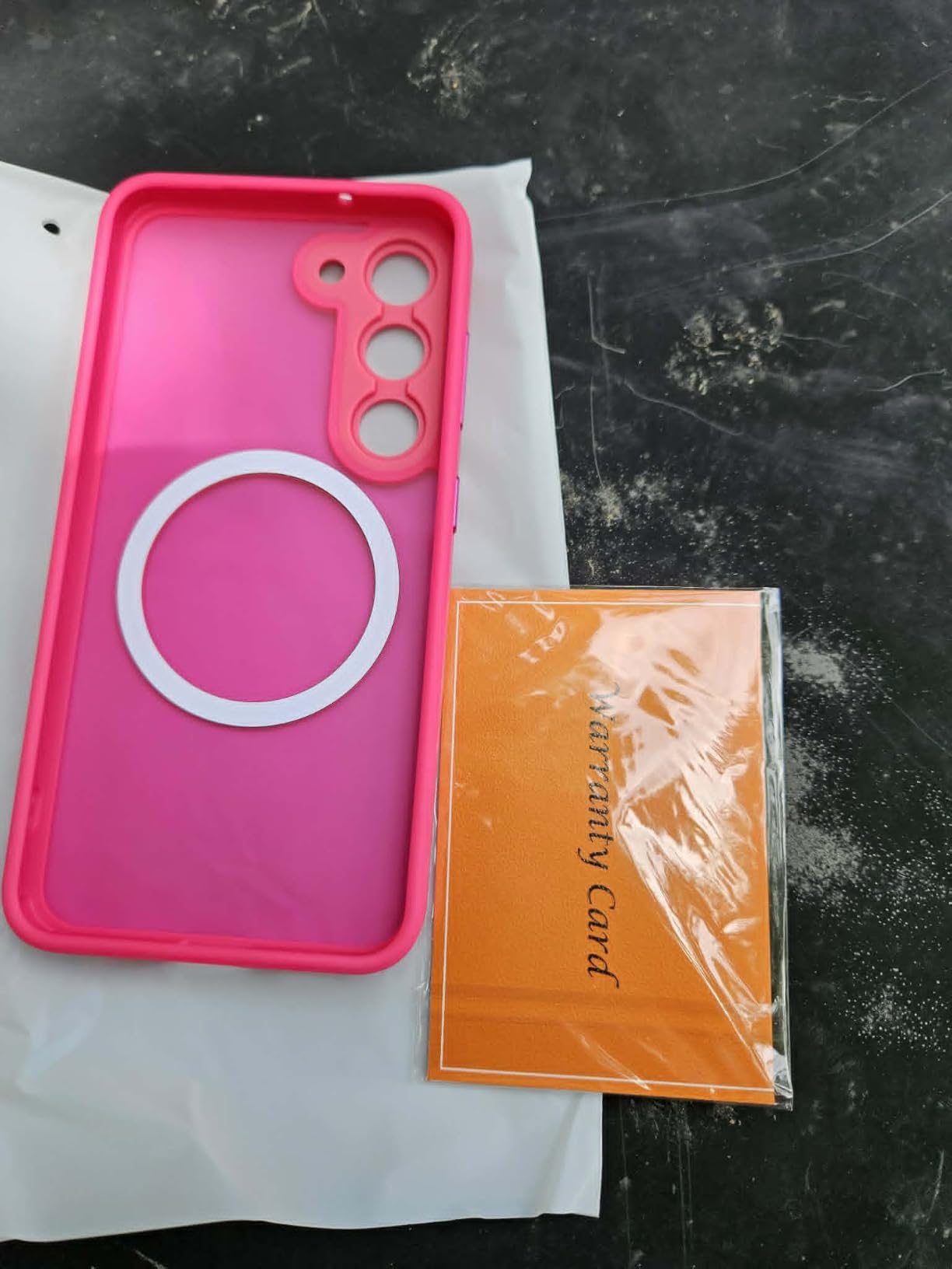 CANSHN Magnetic Shockproof for Samsung Galaxy S24 Ultra Case Clear customer photo 2