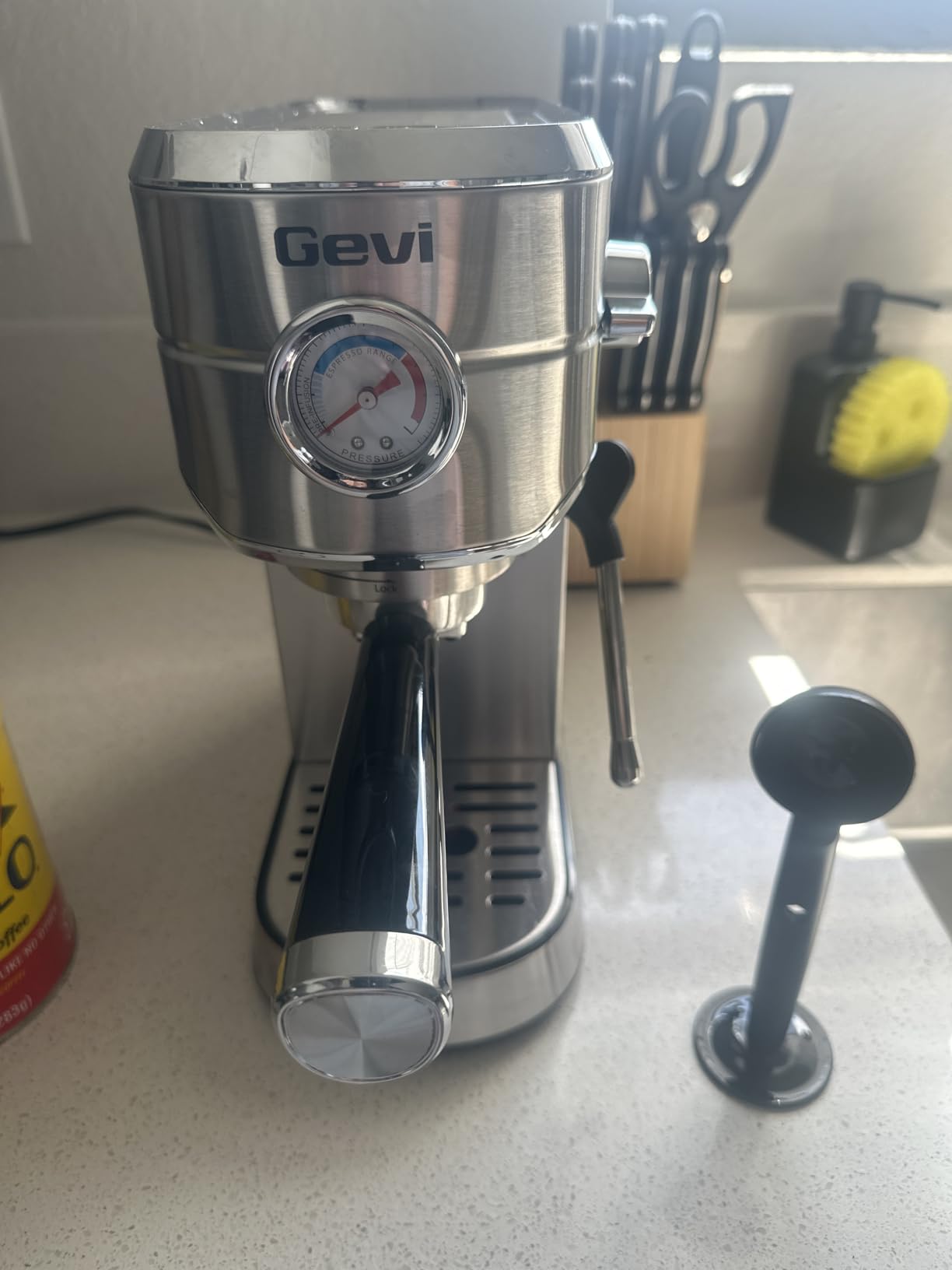 Gevi 20 Bar Compact Espresso Machine for Home,Latte、Cappuccino Coffee Maker customer photo 1