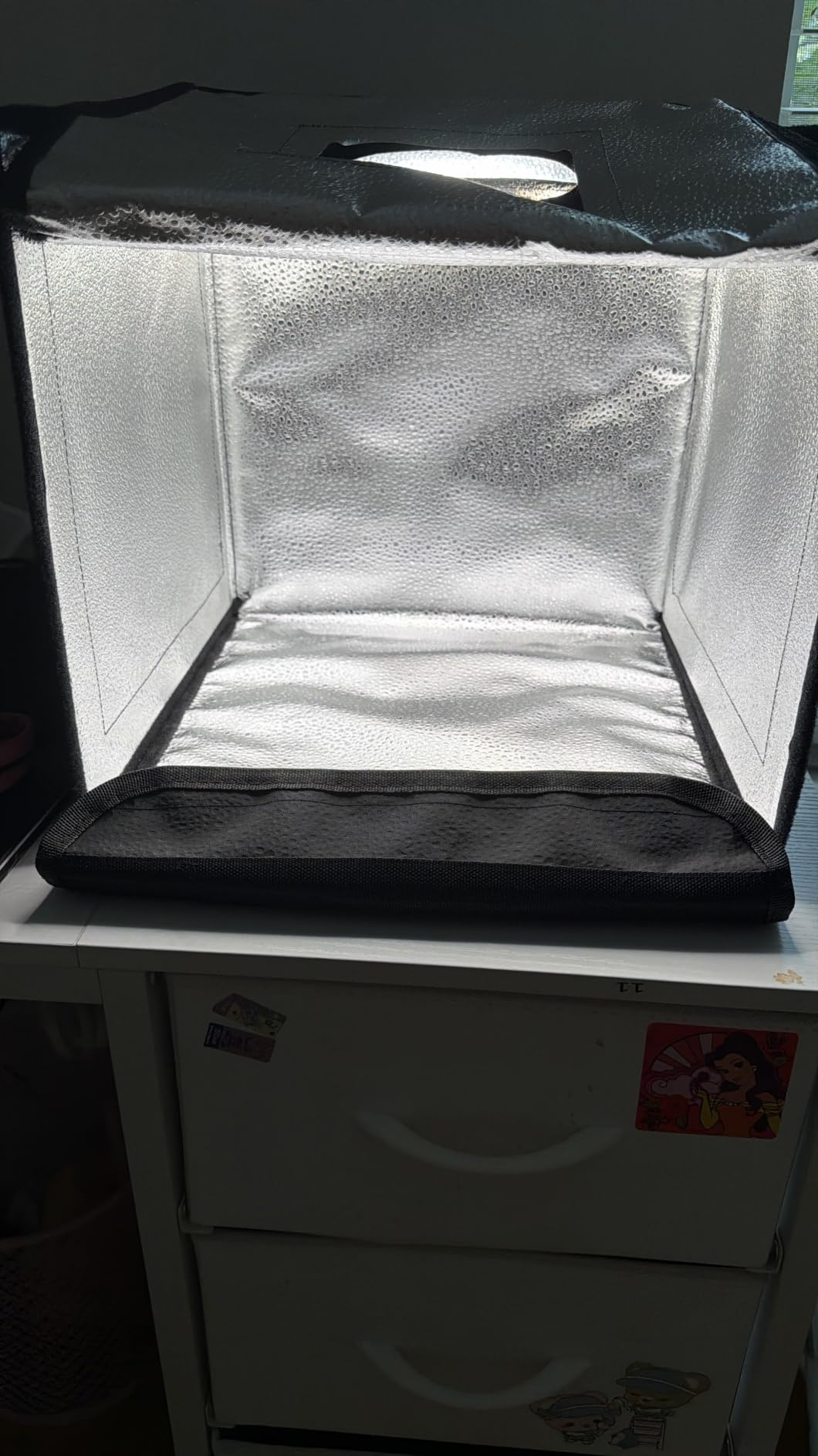 Photo Light Box, Portable 12/16/20/24/32 Inch Photo Studio Light Box, Shooting Tent Kit with 297 Light Beads and 6 Color Backdrops.Lightbox with 3 Stepless Dimming Light Boards for Studio Photography customer photo 2