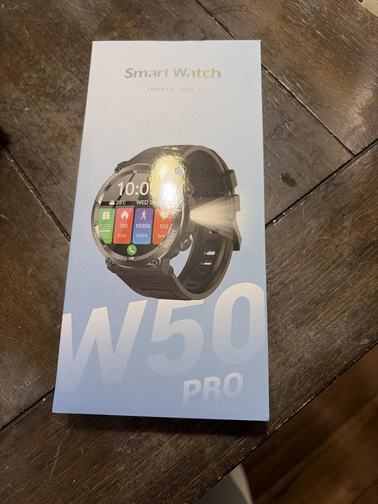 Military Smart Watch for Men(Answer/Make Calls),Outdoor Smartwatch with 100 Days Battery/Flashlight/Compass/Heart Rate/SpO2/Sleep Monitor/2 Straps, Rugged Fitness Watch for iPhone/Android Phones customer photo 1