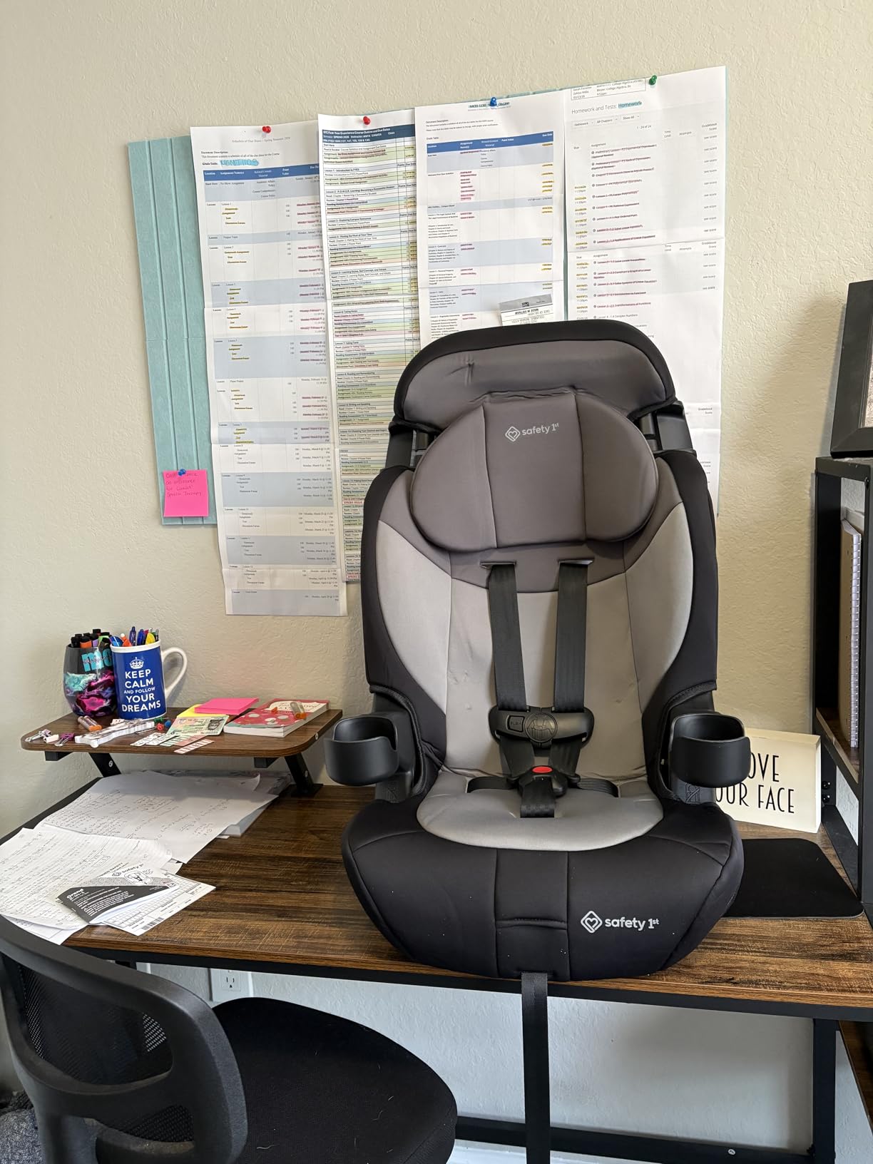 Safety 1st Grand 2-in-1 Booster Car Seat, Converts from High Back to Belt-Positioning Booster, High Back Seat for Kids 40-65, and Belt-Positioning 40-100 Pounds, Old Soul customer photo 1