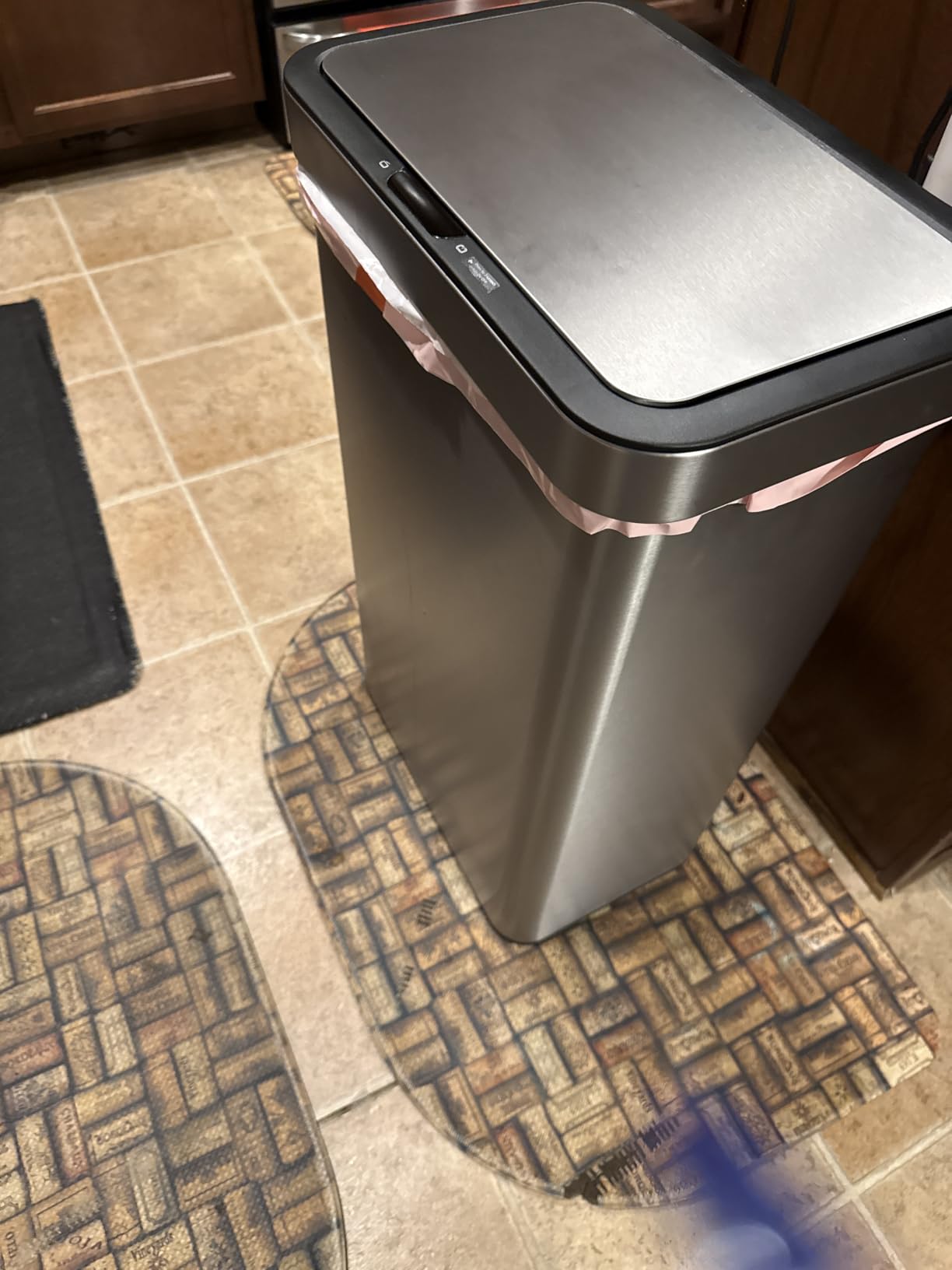 EKO 21 Gallon Touchless Motion Sensor Kitchen Trash Can, Stainless Steel customer photo 1