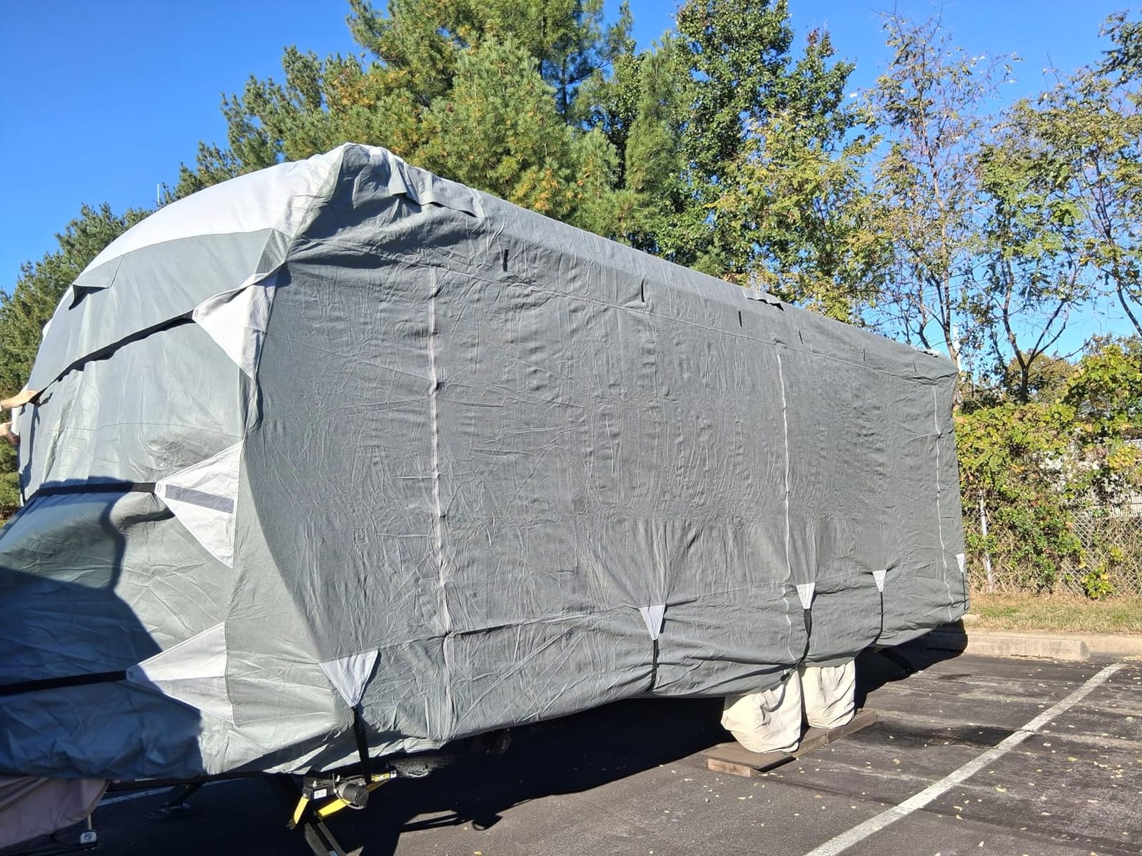 KING BIRD Enhanced RV Cover, Fits 27-30ft Travel Trailers Camper customer photo 1