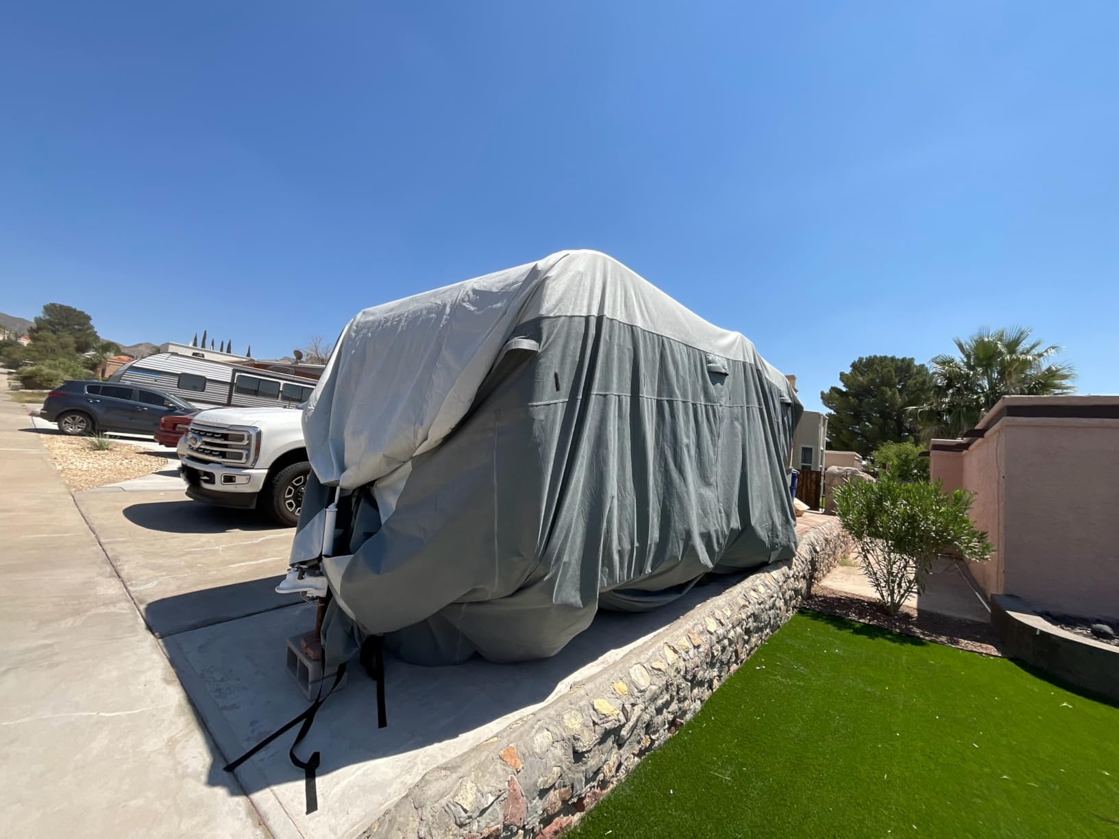 KING BIRD Enhanced RV Cover, Fits 27-30ft Travel Trailers Camper customer photo 2