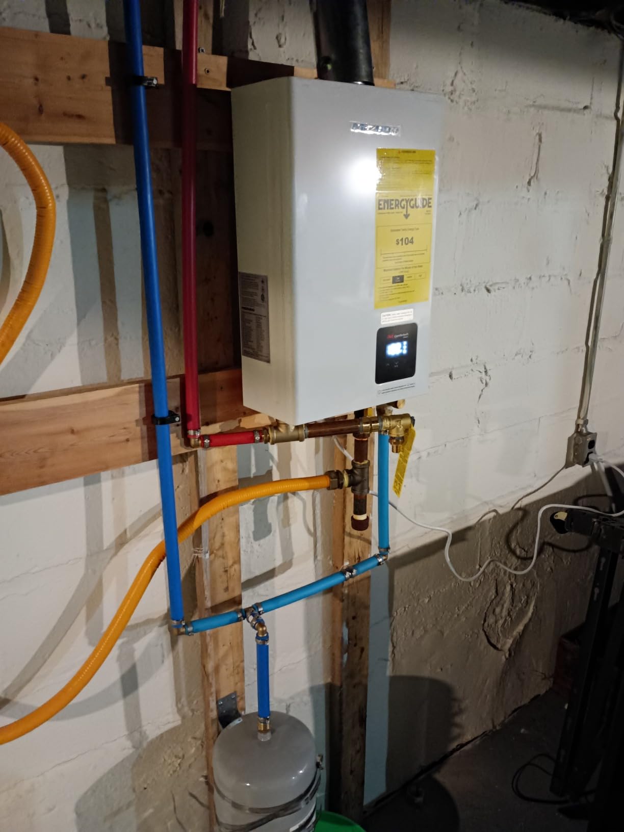 MIZUDO 120,000 BTU Propane Tankless Water Heater Max 5.1 GPM,WiFi&APP customer photo 2