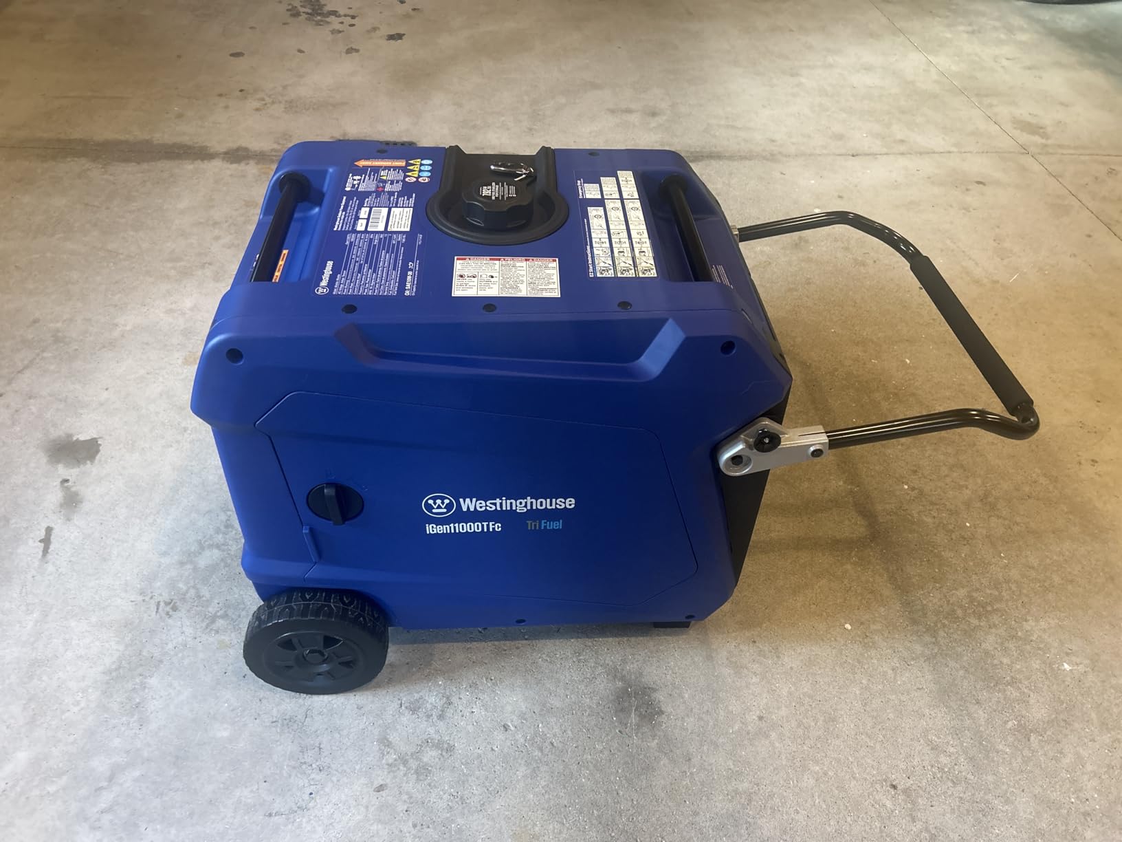 Westinghouse 12000 Peak Watt Tri-Fuel Portable Inverter Generator, Remote Start, Transfer Switch Ready, Gas/Propane/Natural Gas Powered, Low THD, Safe for Electronics, Parallel Capable, CO Sensor customer photo 2