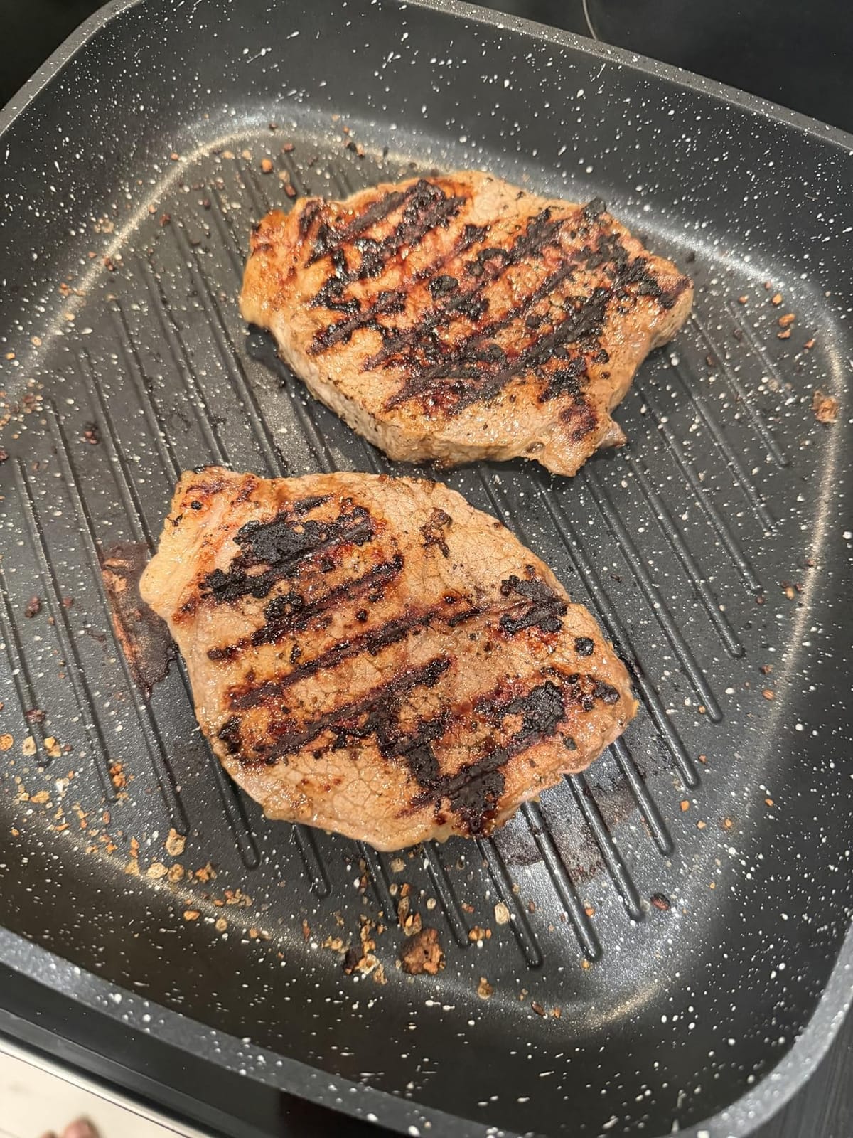 CAROTE 11 Inch Nonstick Grill Pan for Steak, Premium Granite Coating customer photo 2