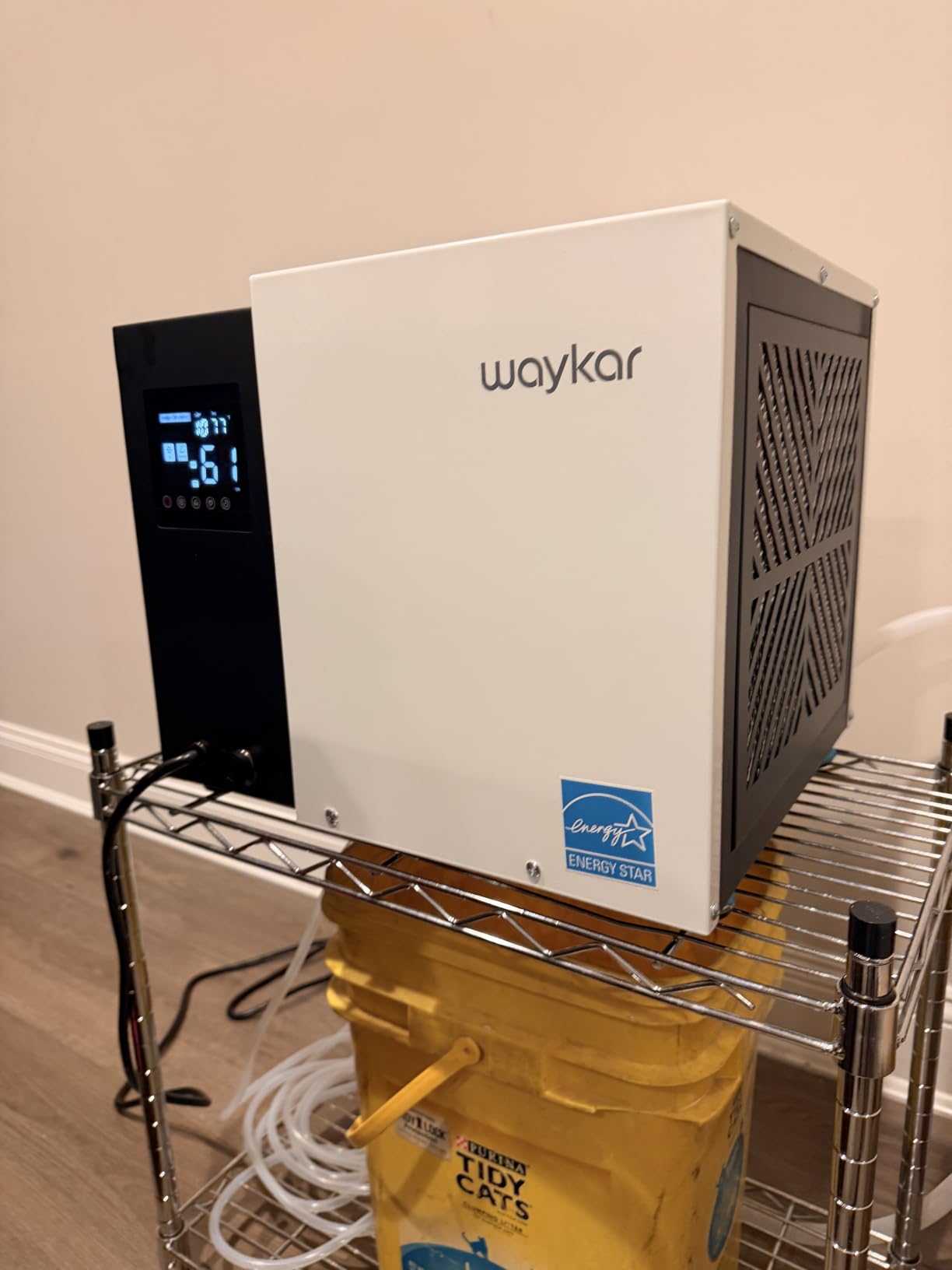 Waykar 70 Pint Energy Star Crawl Space Dehumidifier with Pump & Drain Hose for Basements, Commercial & Water Damage Spaces up to 5000 Sq. Ft., Compact, Strong Dehumidification, 5-Year Quality Coverage customer photo 1