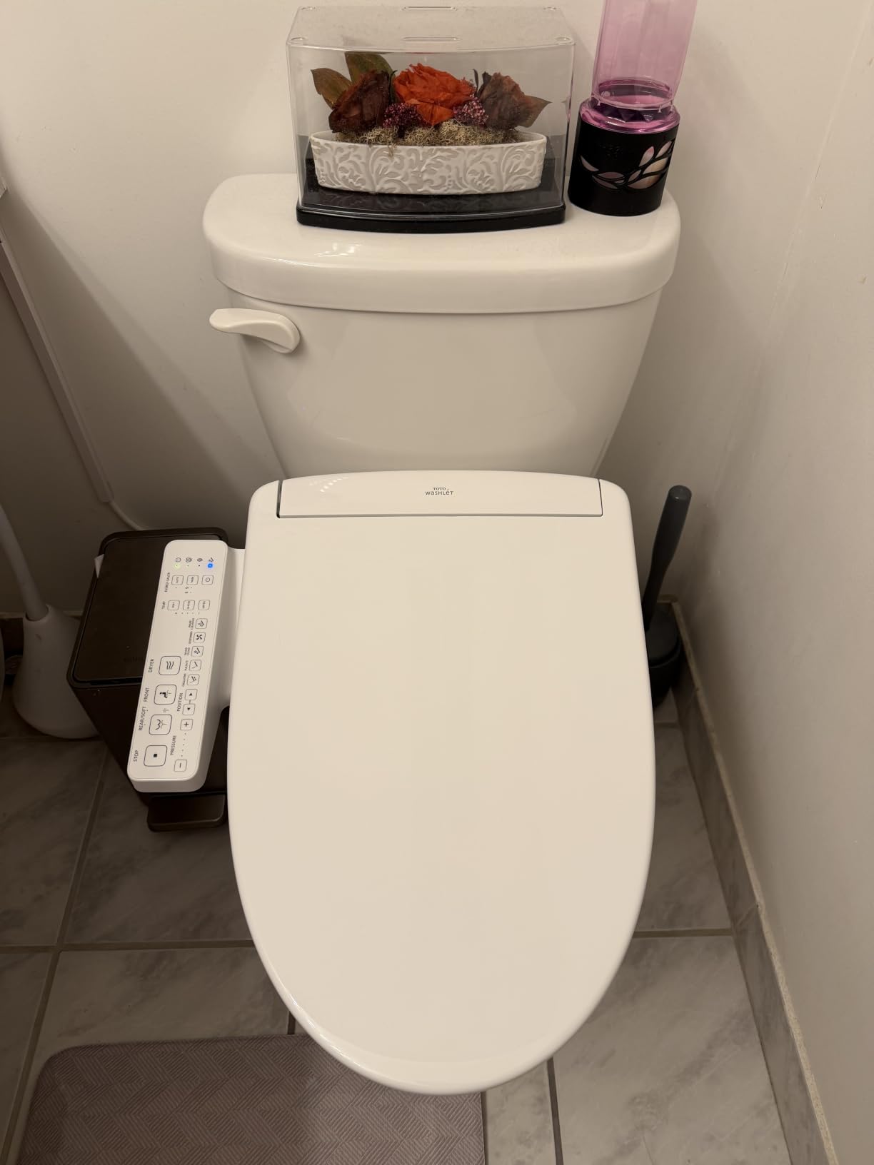 TOTO® WASHLET® S2 Electronic Bidet Toilet Seat with Instantaneous Water Heating, PREMIST and EWATER+ Wand Cleaning, Elongated, Cotton White - SW3346#01 customer photo 2