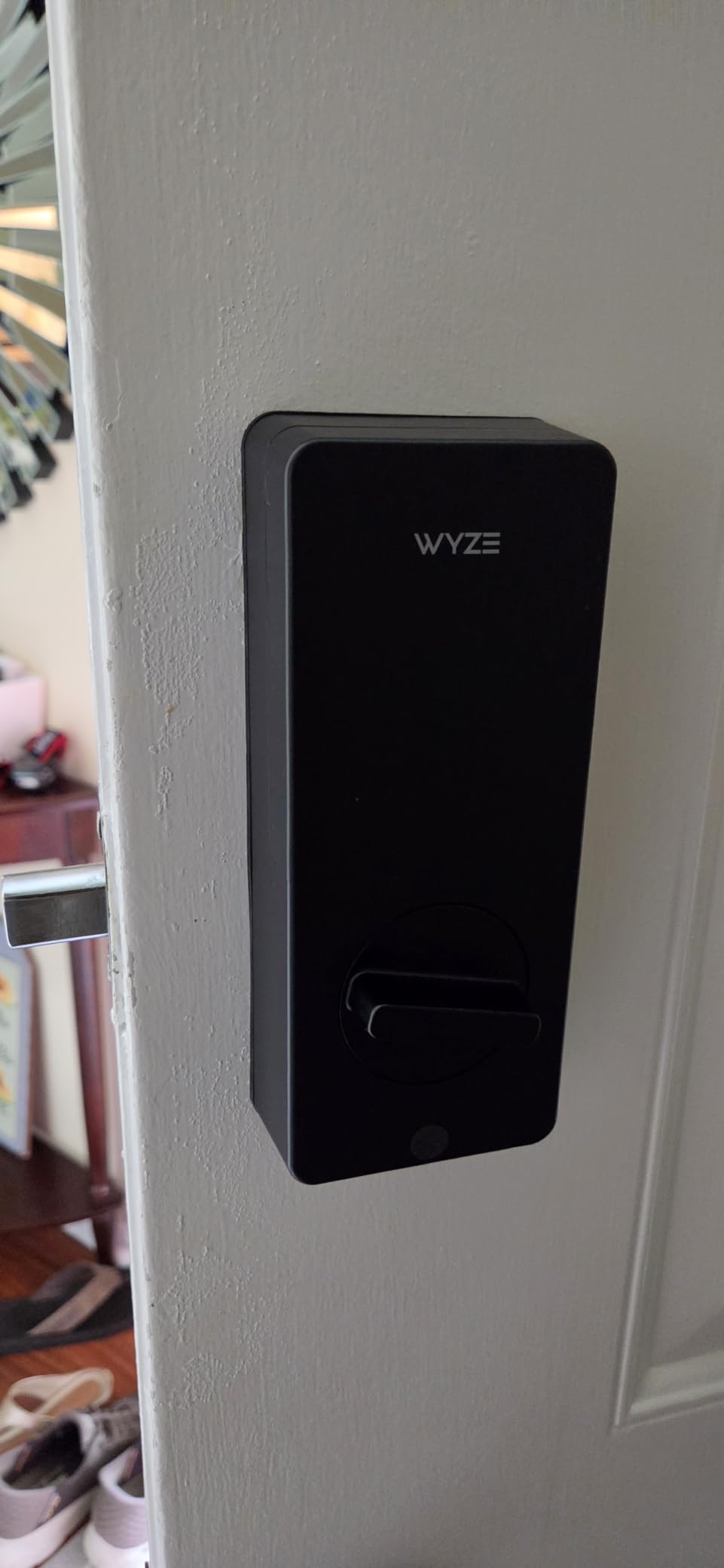 Wyze Auto-Lock Bolt v2, Fingerprint Keyless Entry Smart Lock, AI Learning Scanner with Wi-Fi Front Door Lock Deadbolt, Auto-Lock, 8 Months Battery, BHMA2, IP53, Anti-Peep Keypad, Backup Keys customer photo 2