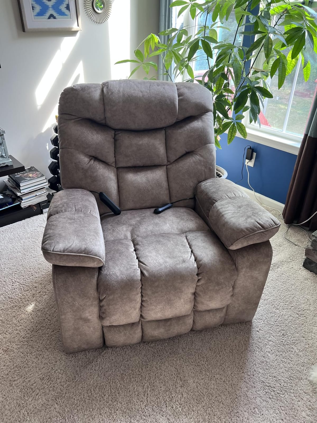 EONIX Dual Motor Large Power Lift Recliner Chair, Big and Tall, Black customer photo 2